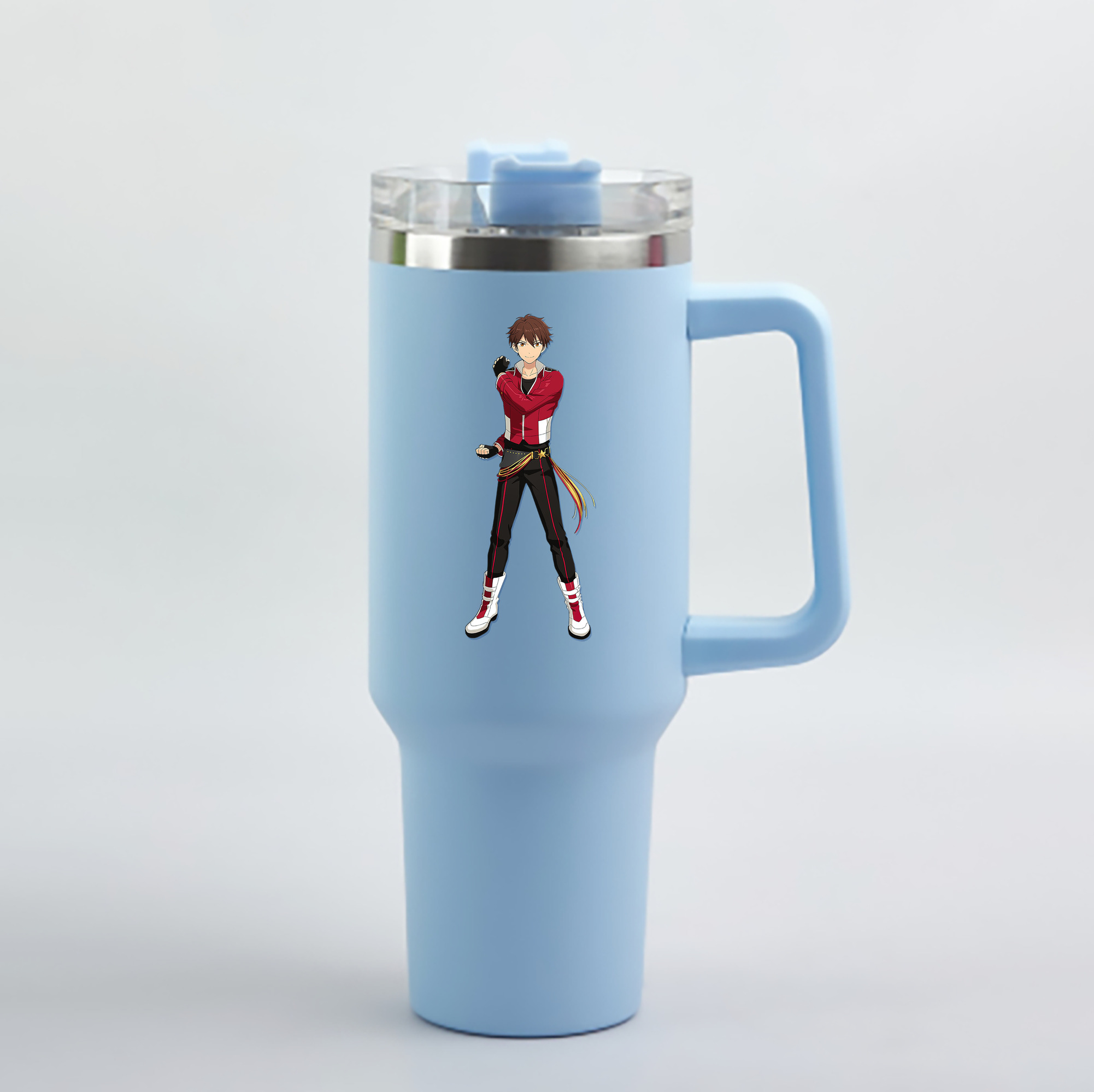 （画像用） あんさんぶるスターズ! Ensemble Stars 1200mL車用タンブラー - クリスタルステッカー（プラスチックストロー付き）