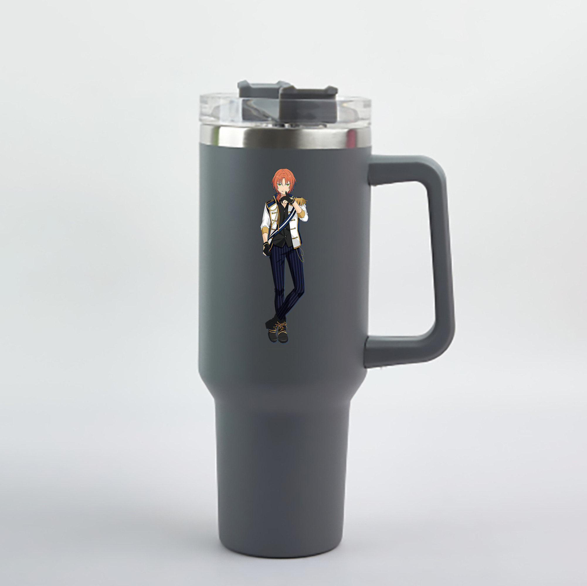 （画像用） あんさんぶるスターズ! Ensemble Stars 1200mL車用タンブラー - クリスタルステッカー（プラスチックストロー付き）