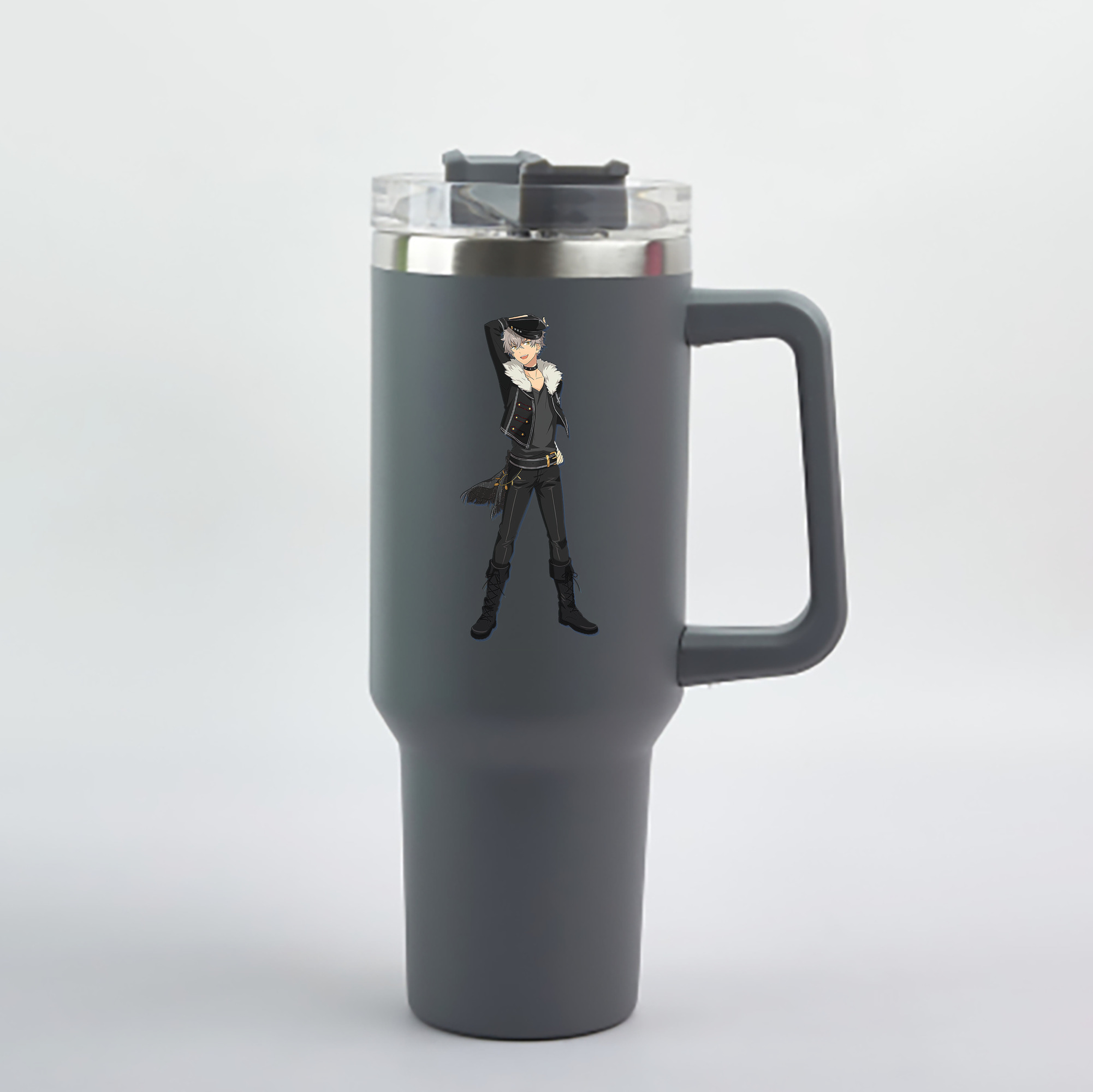 （画像用） あんさんぶるスターズ! Ensemble Stars 1200mL車用タンブラー - クリスタルステッカー（プラスチックストロー付き）