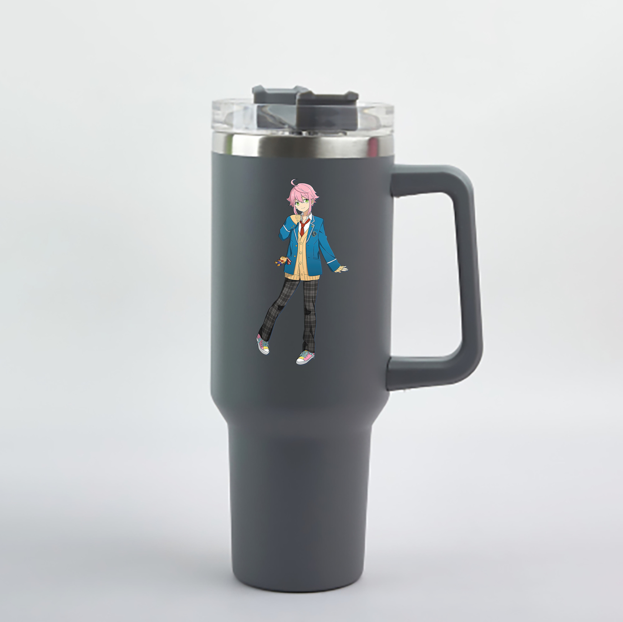 （画像用） あんさんぶるスターズ! Ensemble Stars 1200mL車用タンブラー - クリスタルステッカー（プラスチックストロー付き）