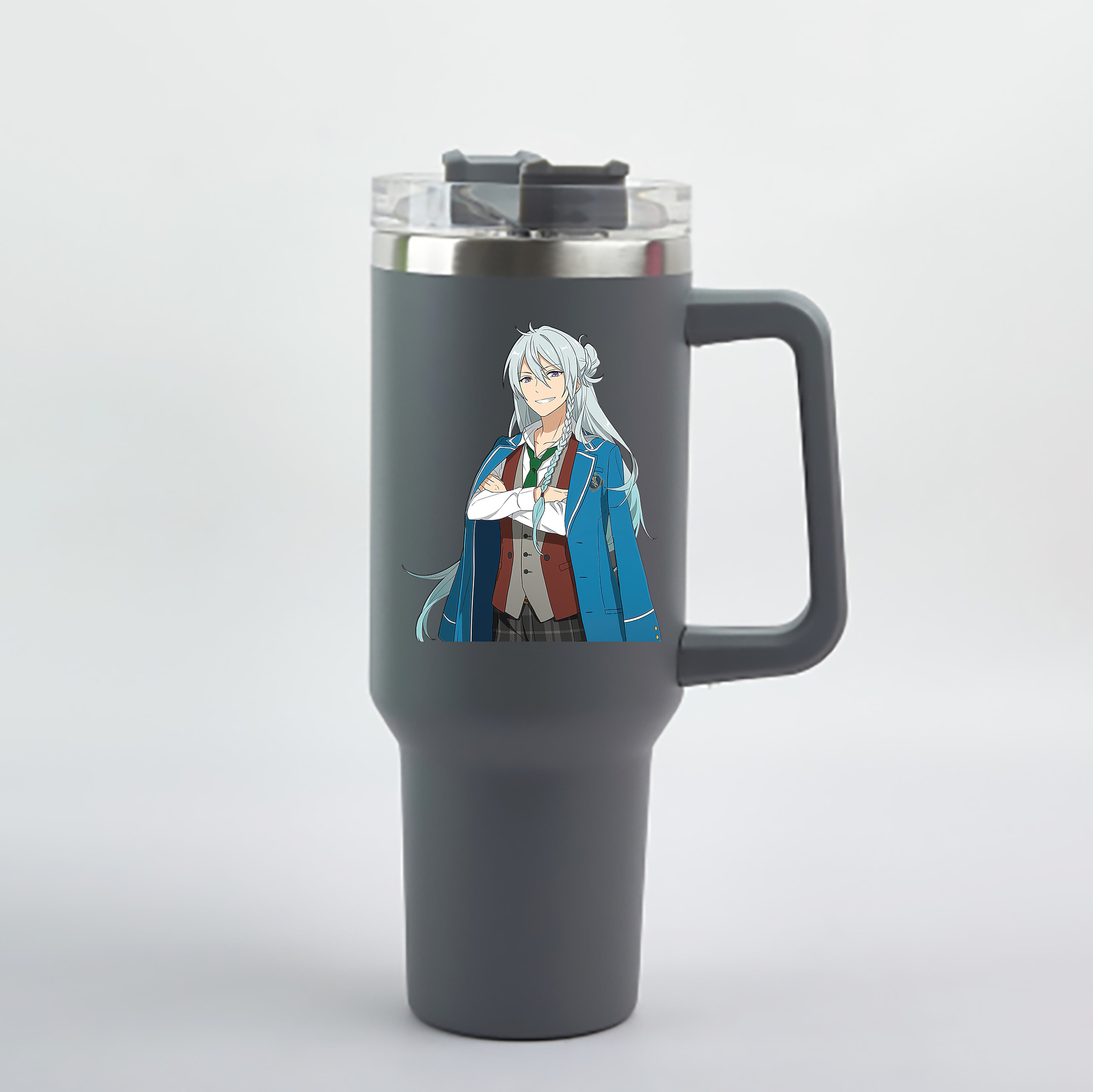 （画像用） あんさんぶるスターズ! Ensemble Stars 1200mL車用タンブラー - クリスタルステッカー（プラスチックストロー付き）