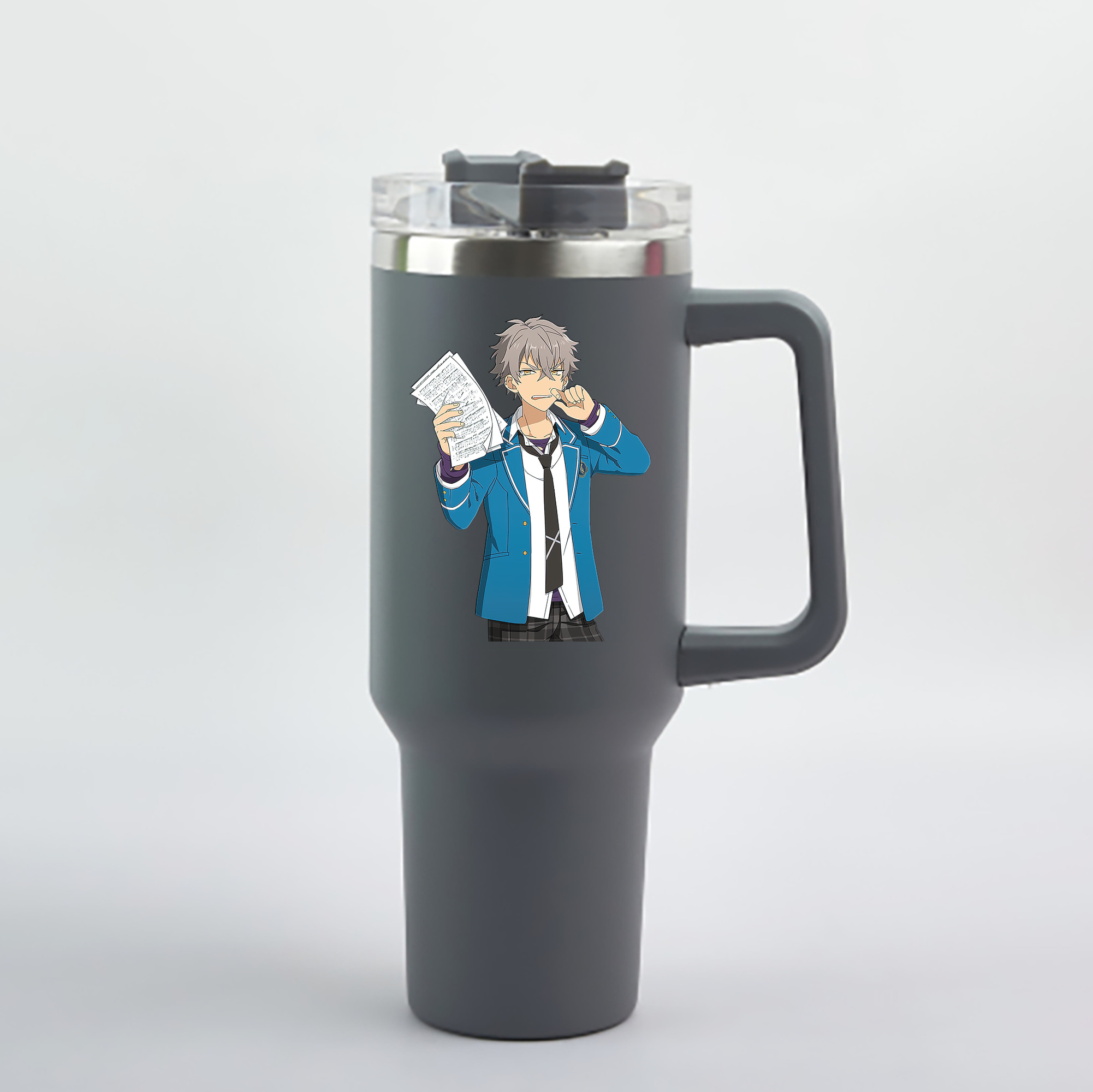 （画像用） あんさんぶるスターズ! Ensemble Stars 1200mL車用タンブラー - クリスタルステッカー（プラスチックストロー付き）