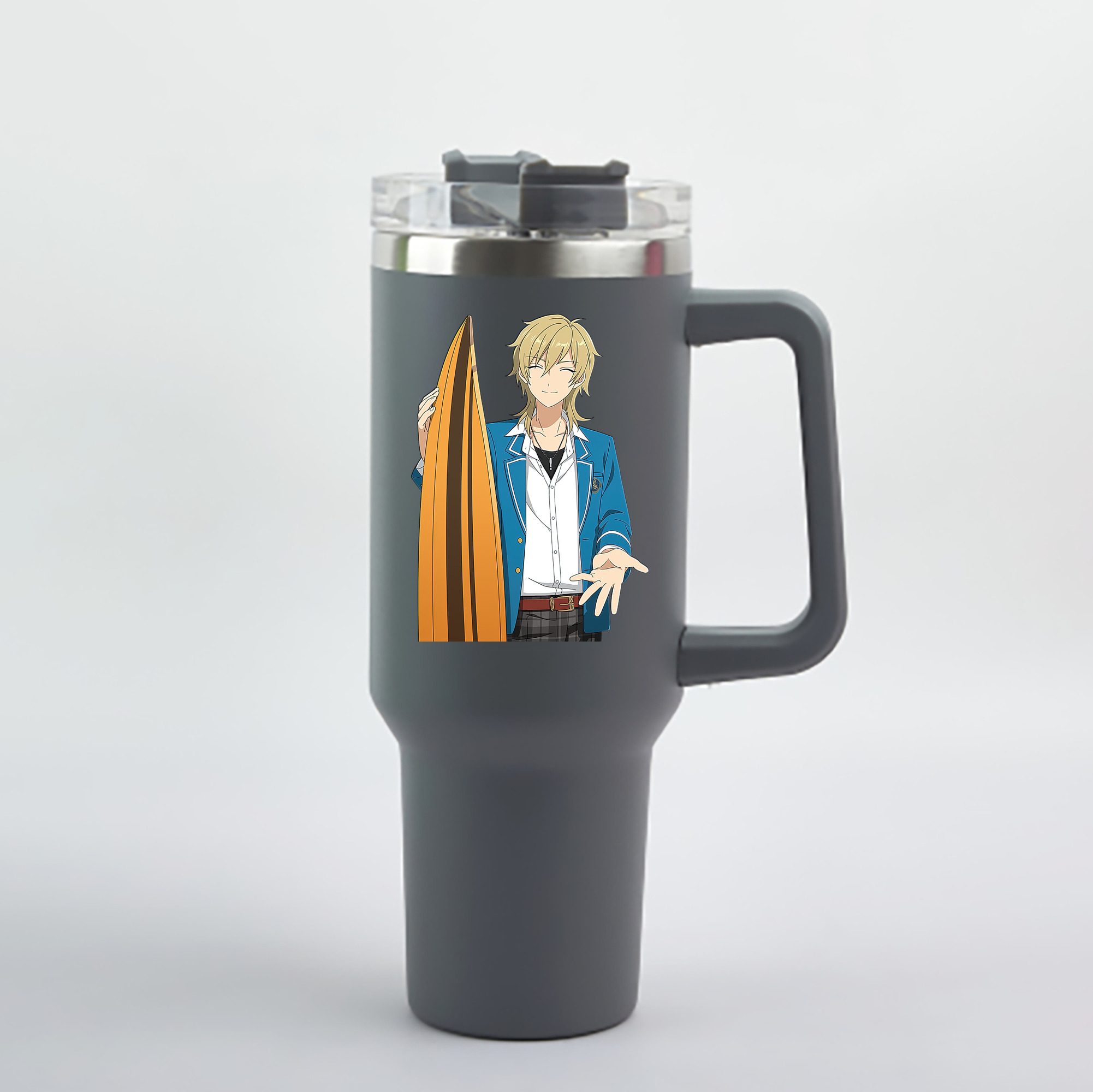 （画像用） あんさんぶるスターズ! Ensemble Stars 1200mL車用タンブラー - クリスタルステッカー（プラスチックストロー付き）
