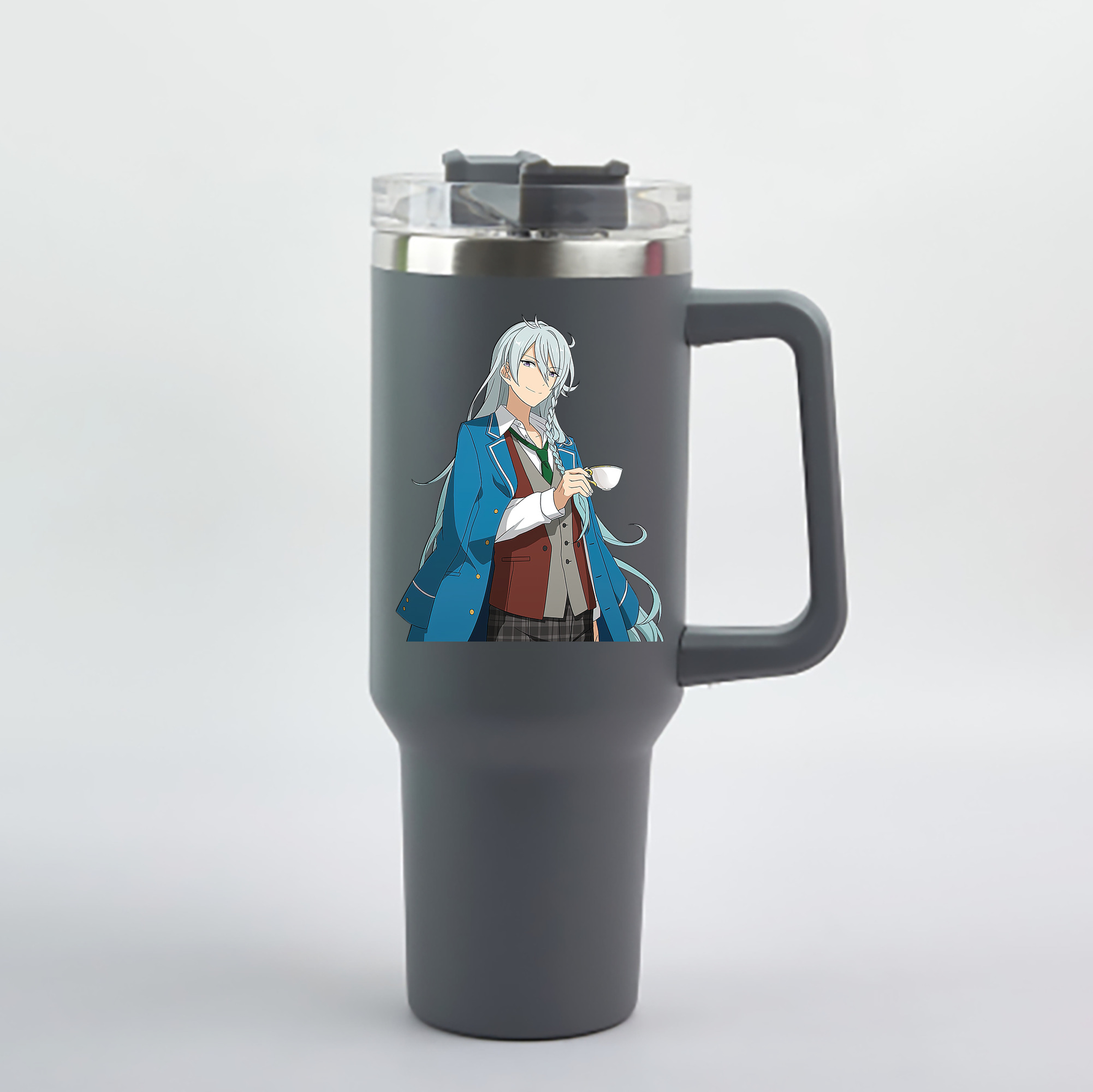 （画像用） あんさんぶるスターズ! Ensemble Stars 1200mL車用タンブラー - クリスタルステッカー（プラスチックストロー付き）