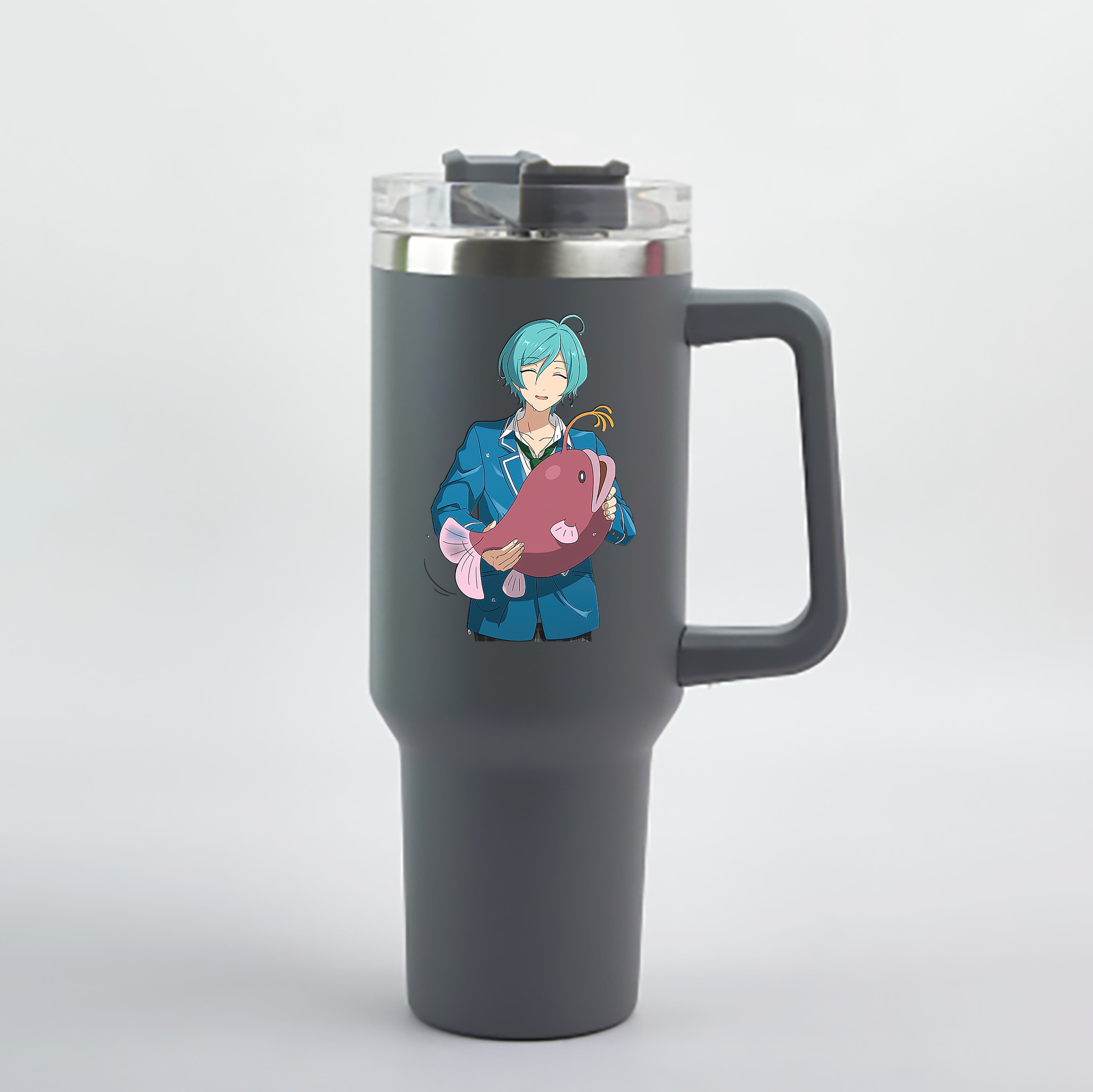 （画像用） あんさんぶるスターズ! Ensemble Stars 1200mL車用タンブラー - クリスタルステッカー（プラスチックストロー付き）