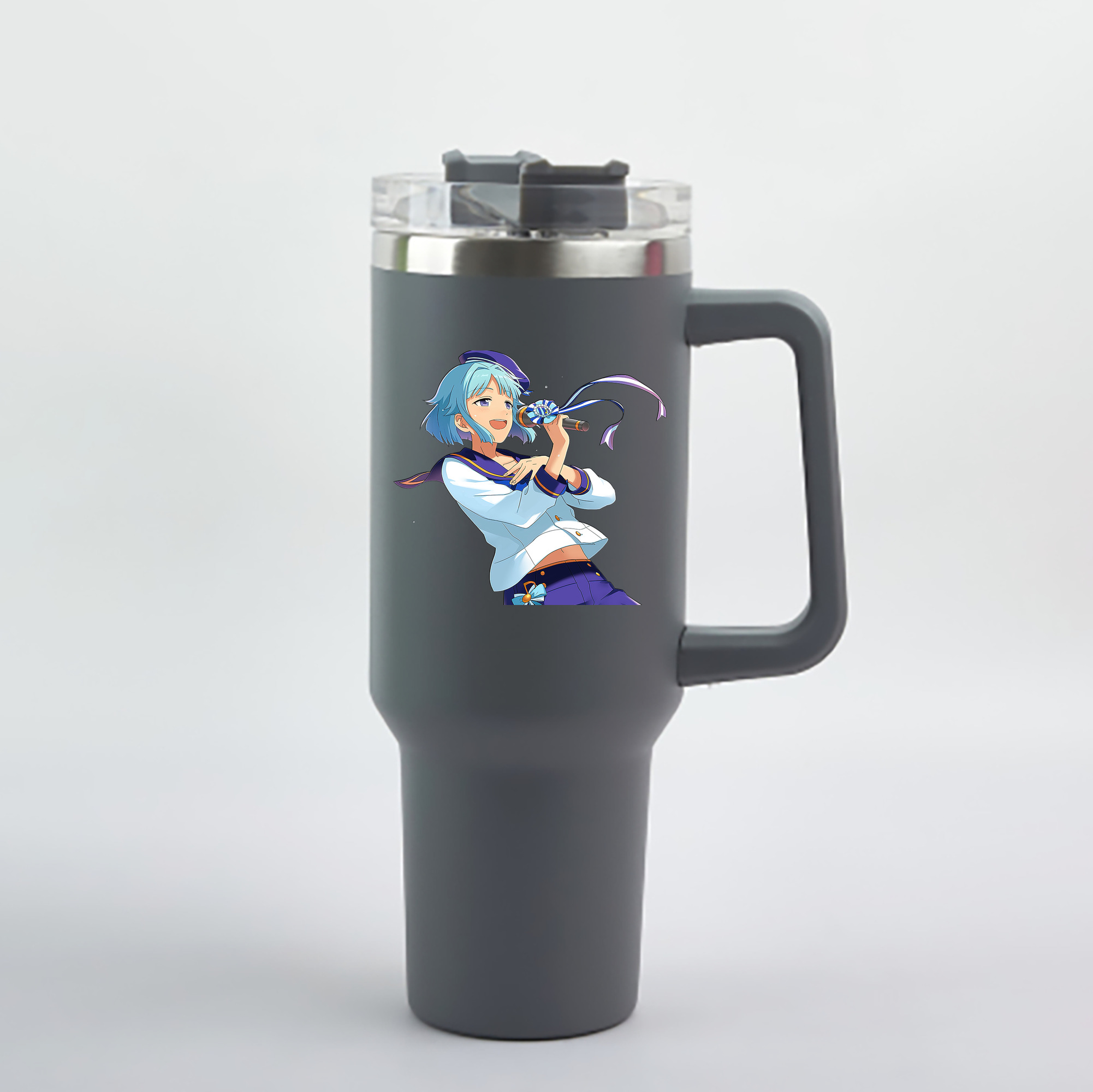 （画像用） あんさんぶるスターズ! Ensemble Stars 1200mL車用タンブラー - クリスタルステッカー（プラスチックストロー付き）