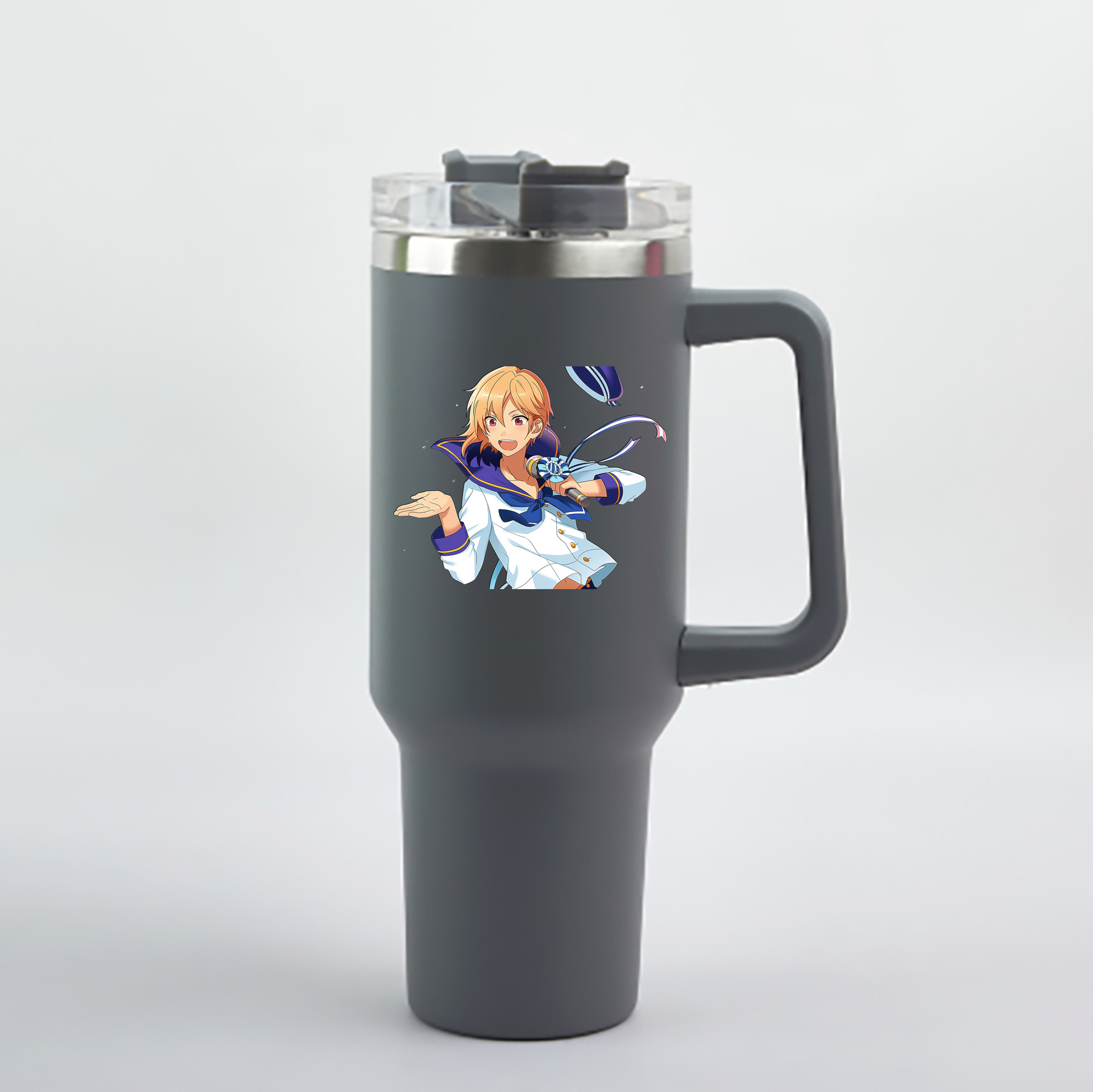 （画像用） あんさんぶるスターズ! Ensemble Stars 1200mL車用タンブラー - クリスタルステッカー（プラスチックストロー付き）