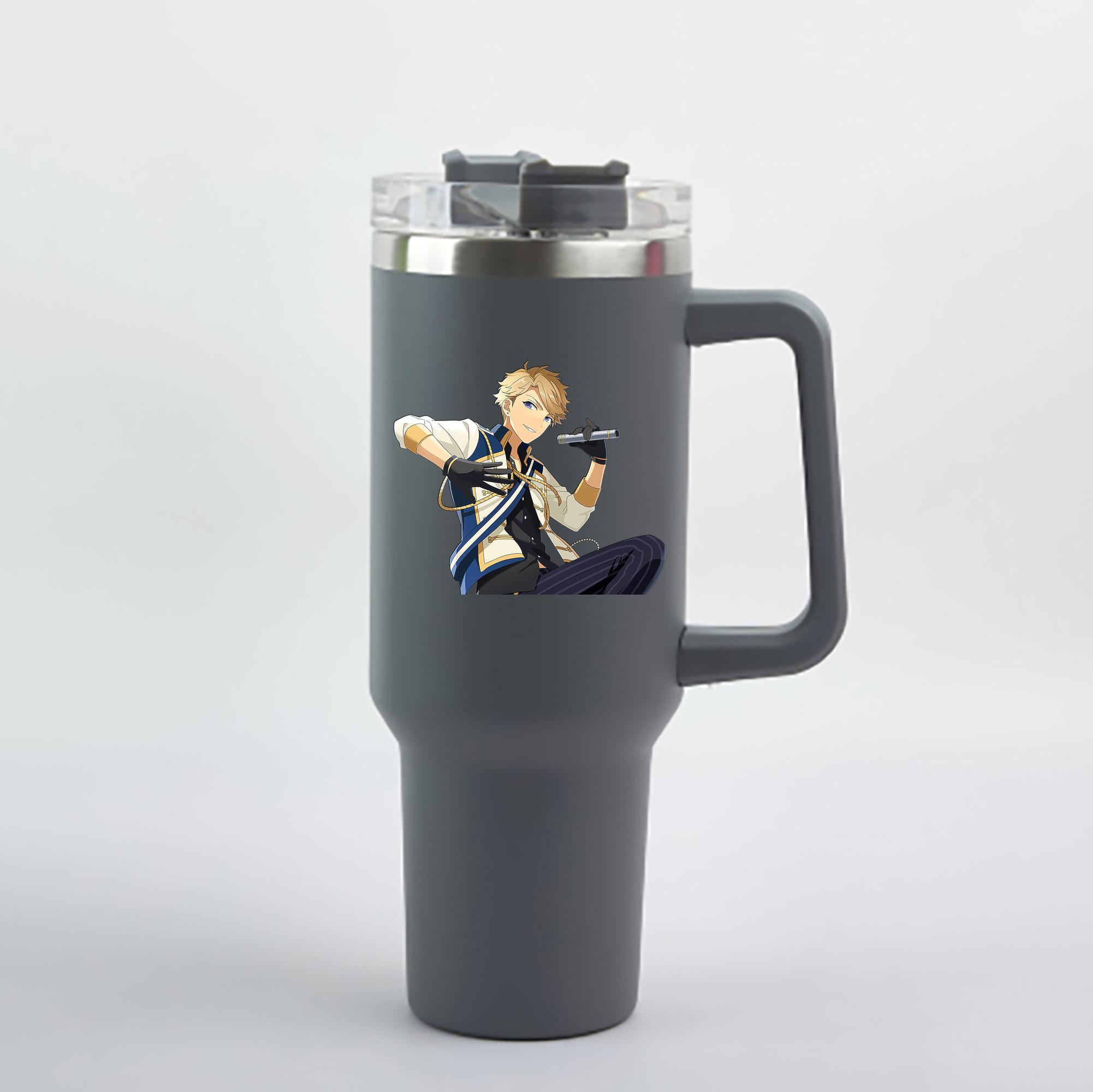 （画像用） あんさんぶるスターズ! Ensemble Stars 1200mL車用タンブラー - クリスタルステッカー（プラスチックストロー付き）