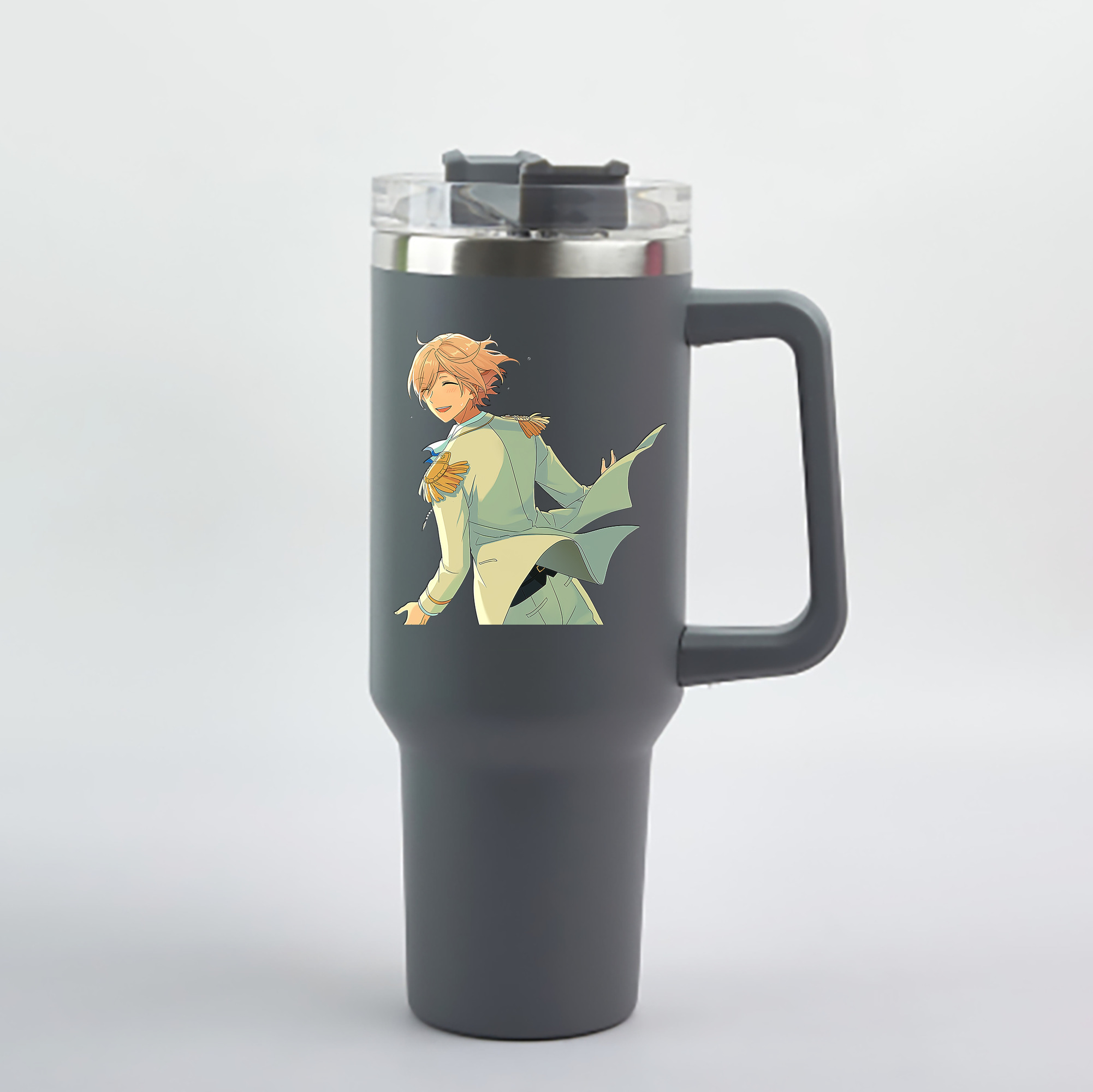 （画像用） あんさんぶるスターズ! Ensemble Stars 1200mL車用タンブラー - クリスタルステッカー（プラスチックストロー付き）