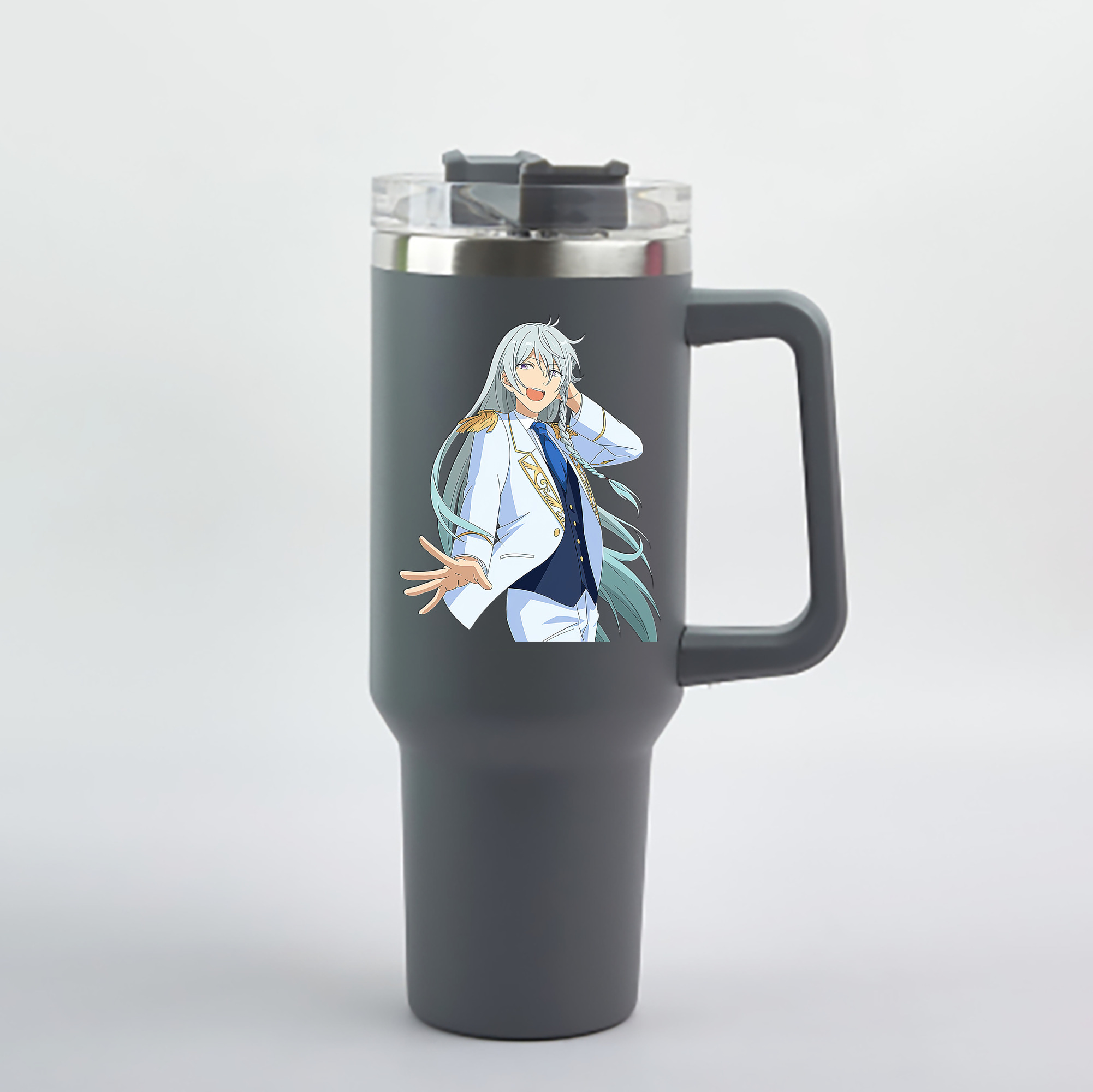 （画像用） あんさんぶるスターズ! Ensemble Stars 1200mL車用タンブラー - クリスタルステッカー（プラスチックストロー付き）