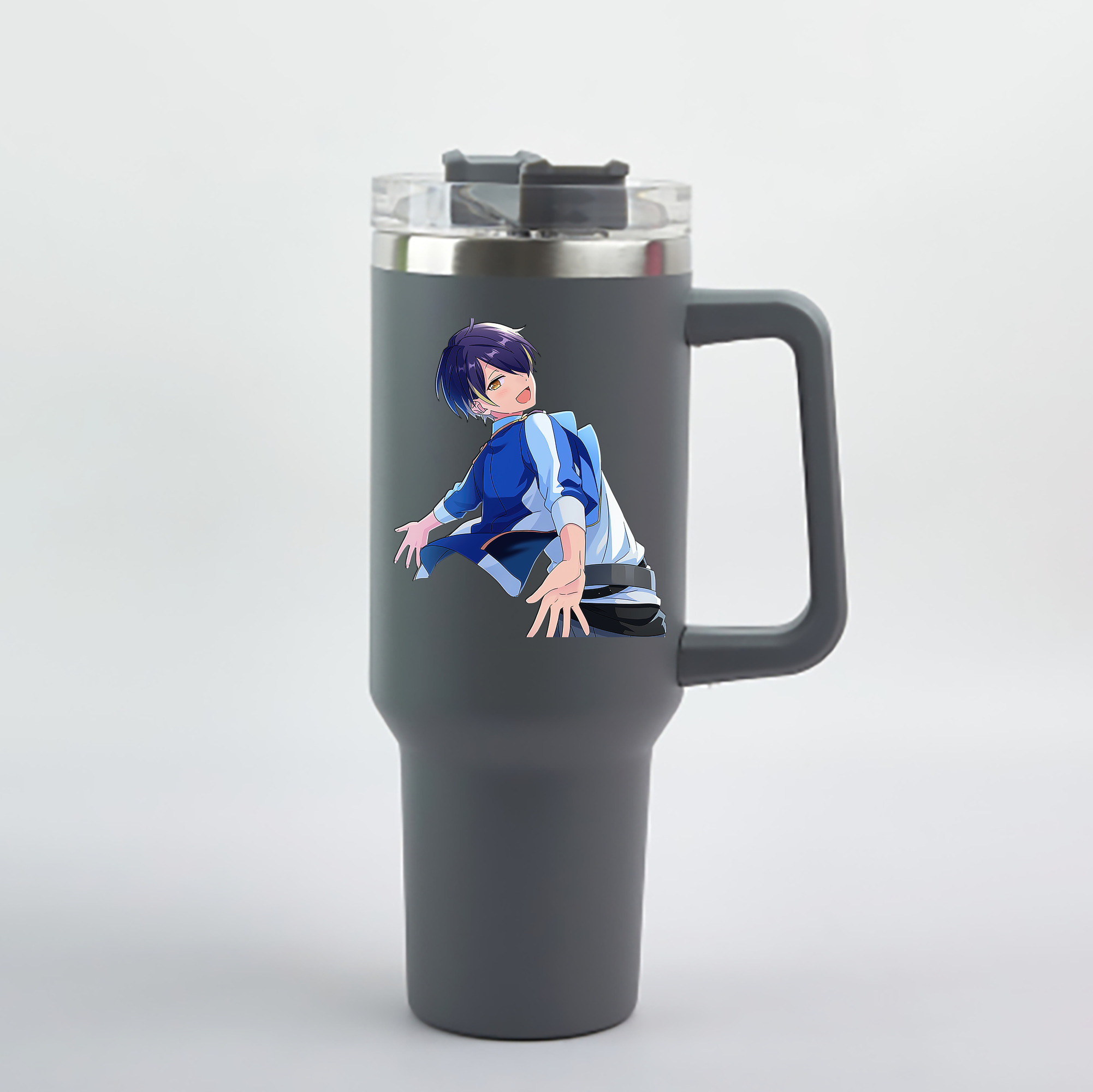（画像用） あんさんぶるスターズ! Ensemble Stars 1200mL車用タンブラー - クリスタルステッカー（プラスチックストロー付き）