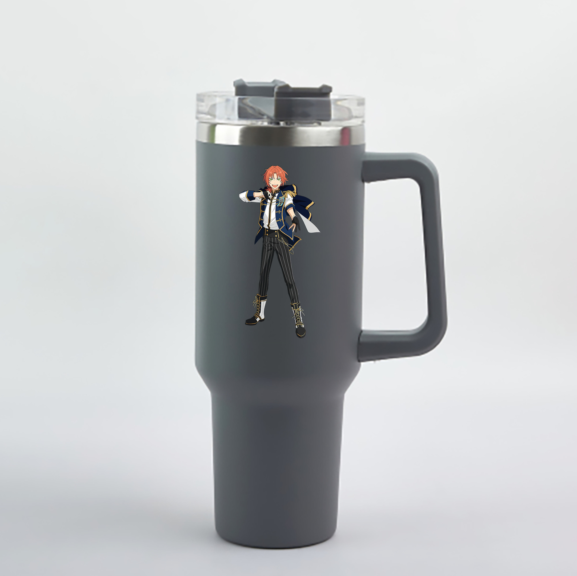 （画像用） あんさんぶるスターズ! Ensemble Stars 1200mL車用タンブラー - クリスタルステッカー（プラスチックストロー付き）