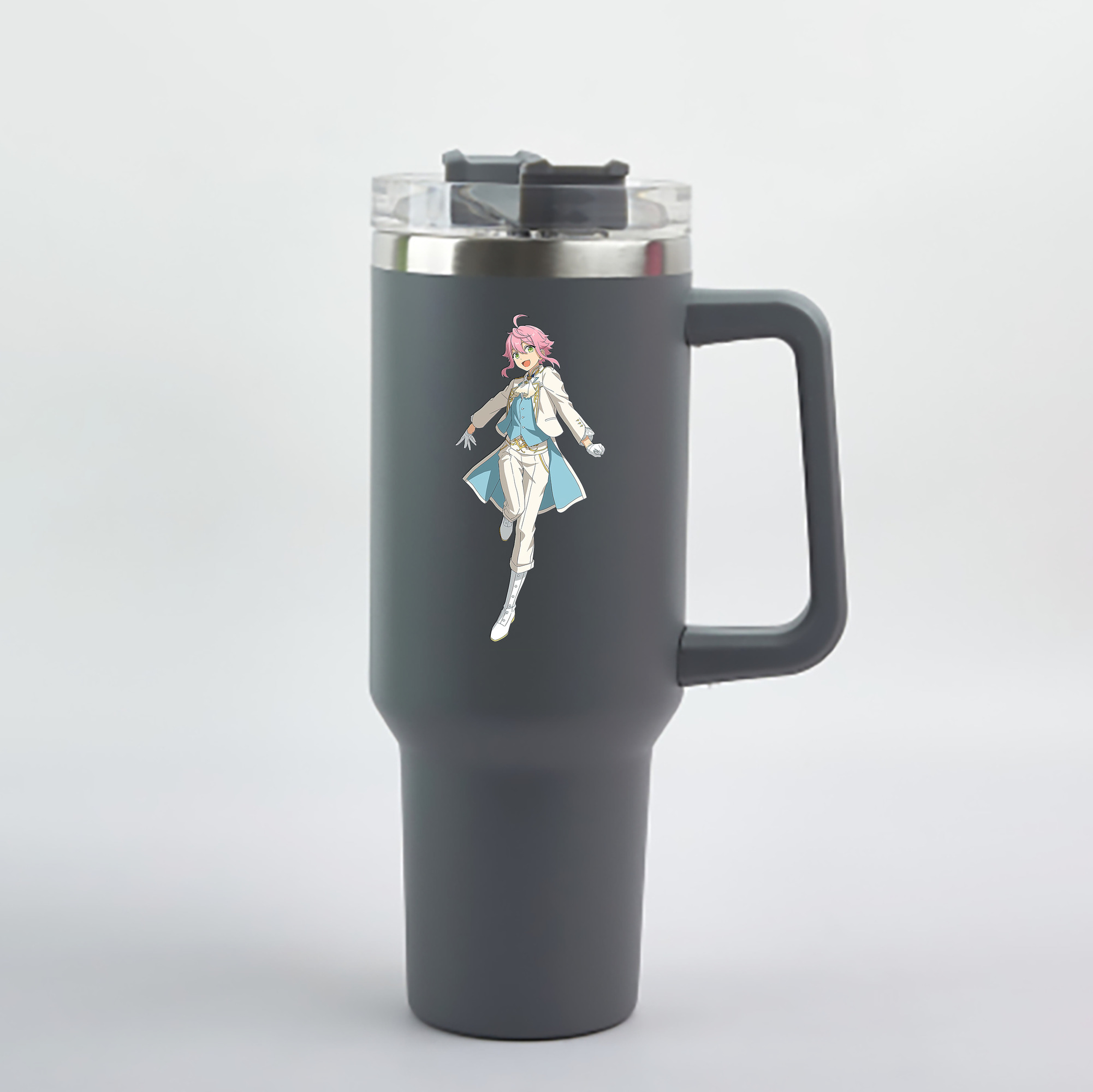 （画像用） あんさんぶるスターズ! Ensemble Stars 1200mL車用タンブラー - クリスタルステッカー（プラスチックストロー付き）