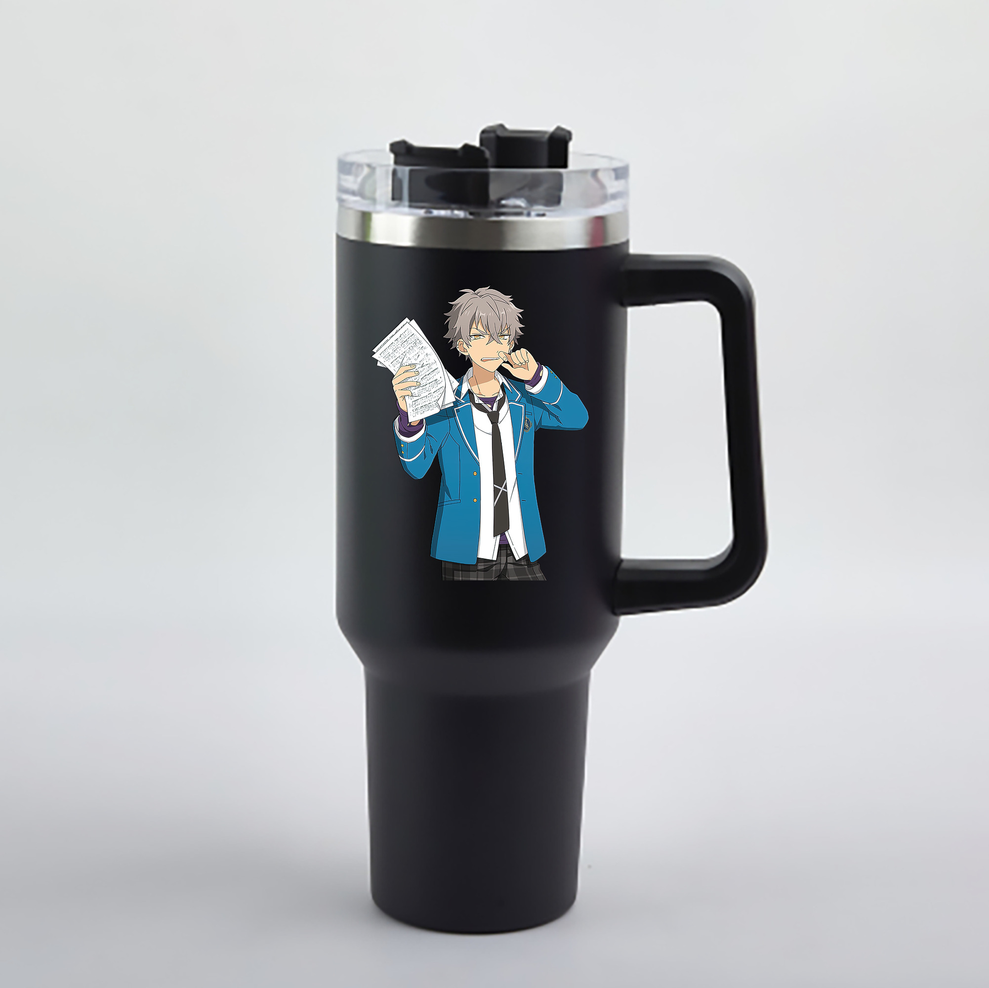 （画像用） あんさんぶるスターズ! Ensemble Stars 1200mL車用タンブラー - クリスタルステッカー（プラスチックストロー付き）