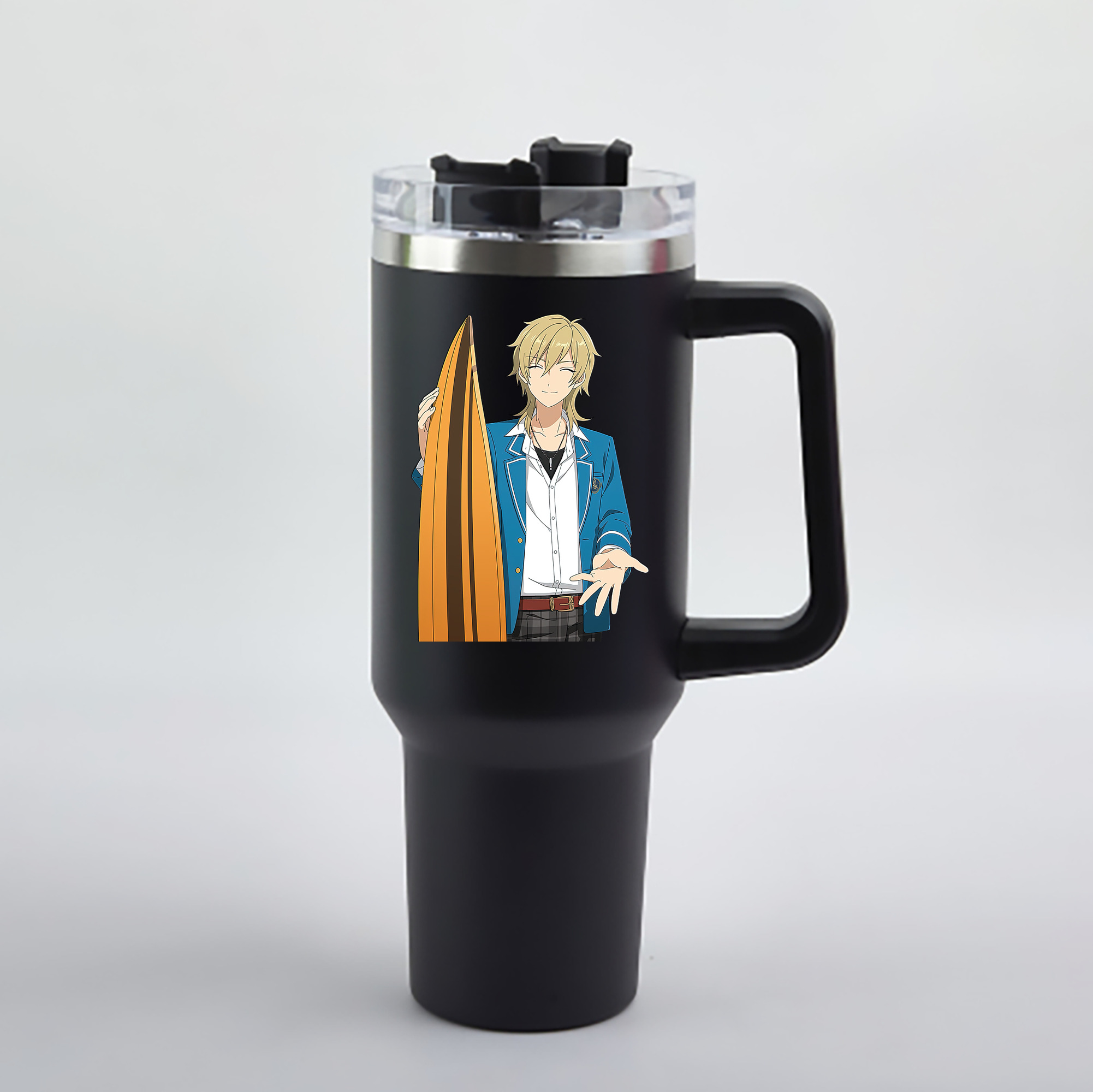 （画像用） あんさんぶるスターズ! Ensemble Stars 1200mL車用タンブラー - クリスタルステッカー（プラスチックストロー付き）