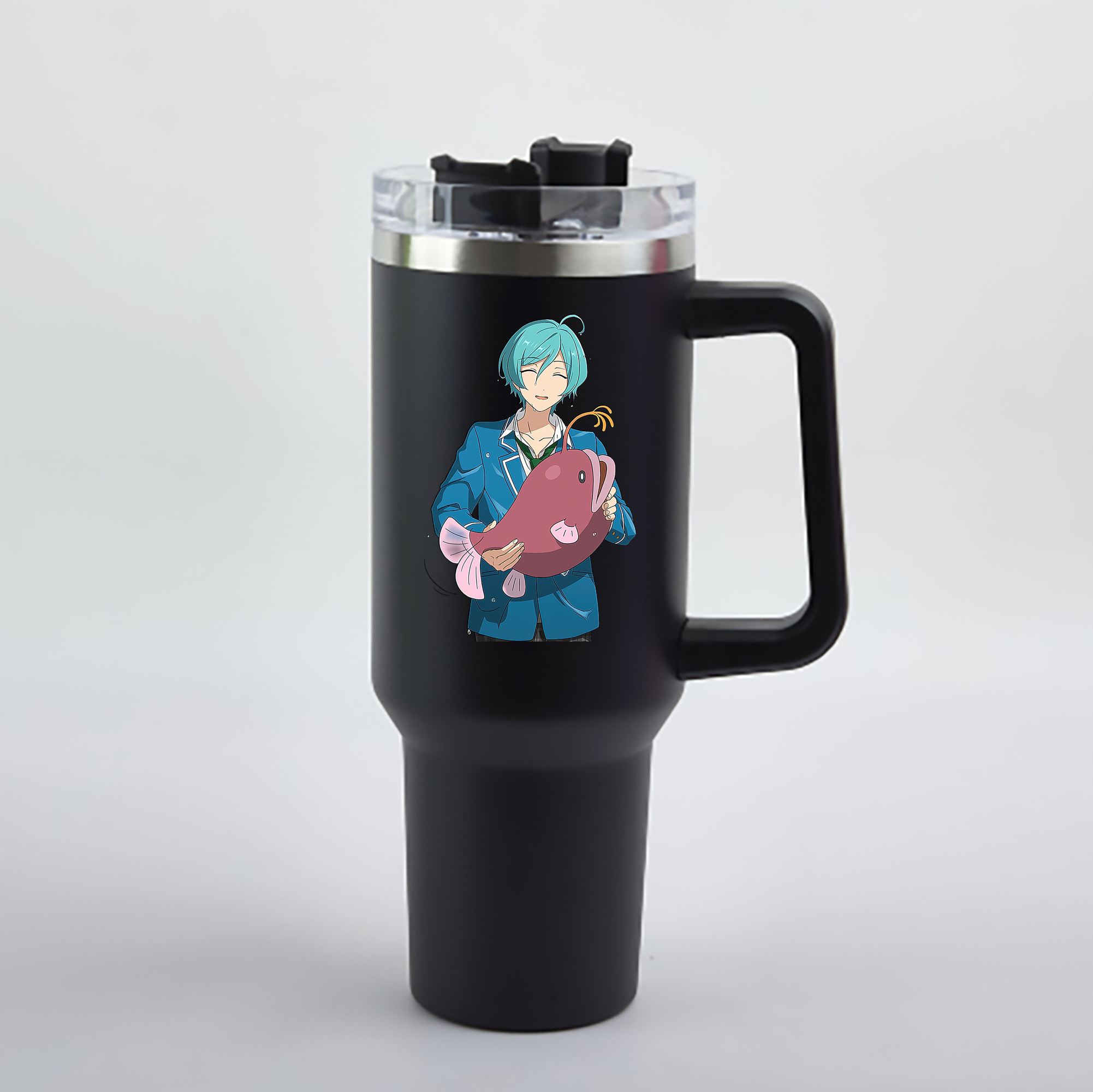 （画像用） あんさんぶるスターズ! Ensemble Stars 1200mL車用タンブラー - クリスタルステッカー（プラスチックストロー付き）