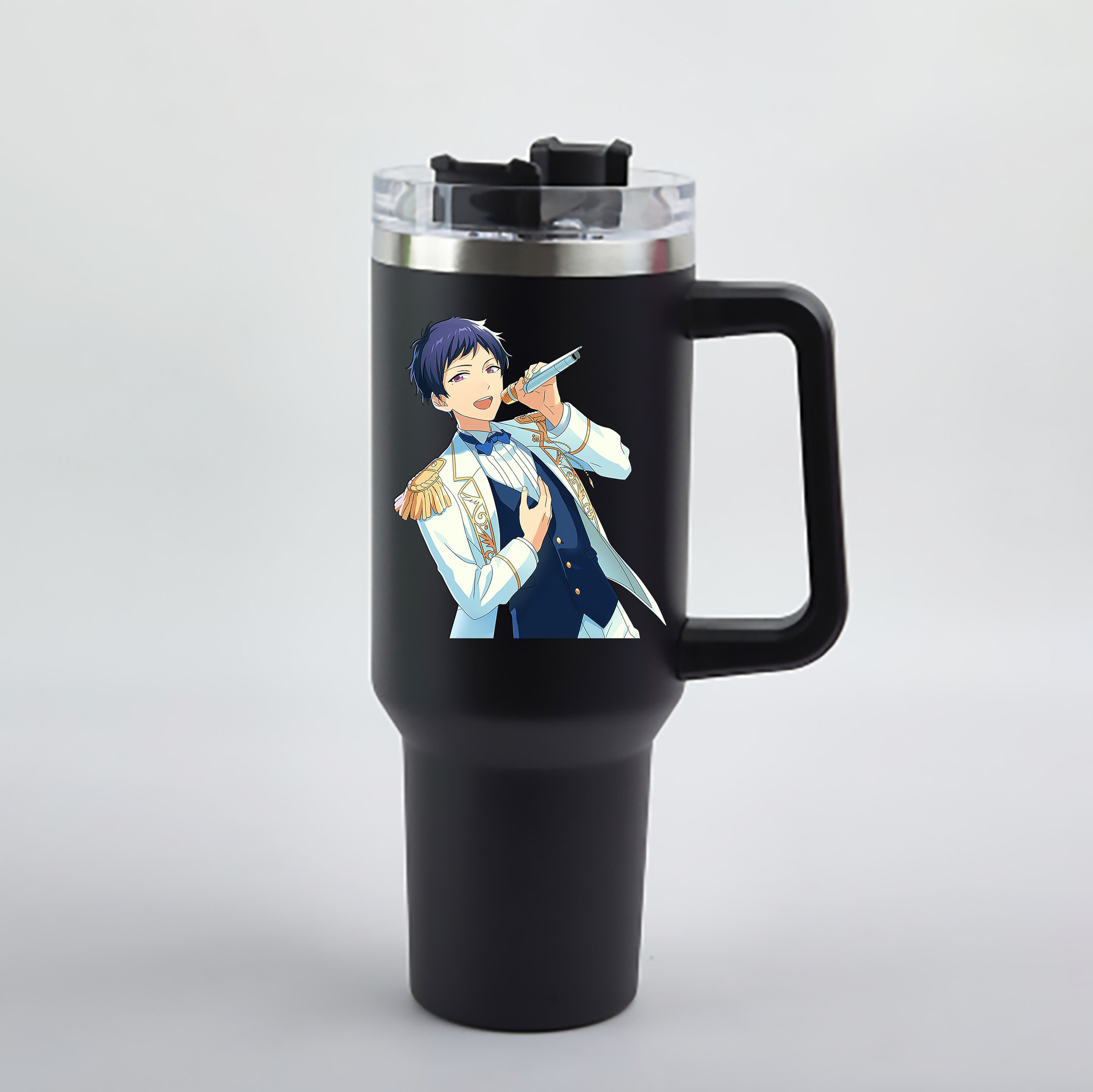 （画像用） あんさんぶるスターズ! Ensemble Stars 1200mL車用タンブラー - クリスタルステッカー（プラスチックストロー付き）