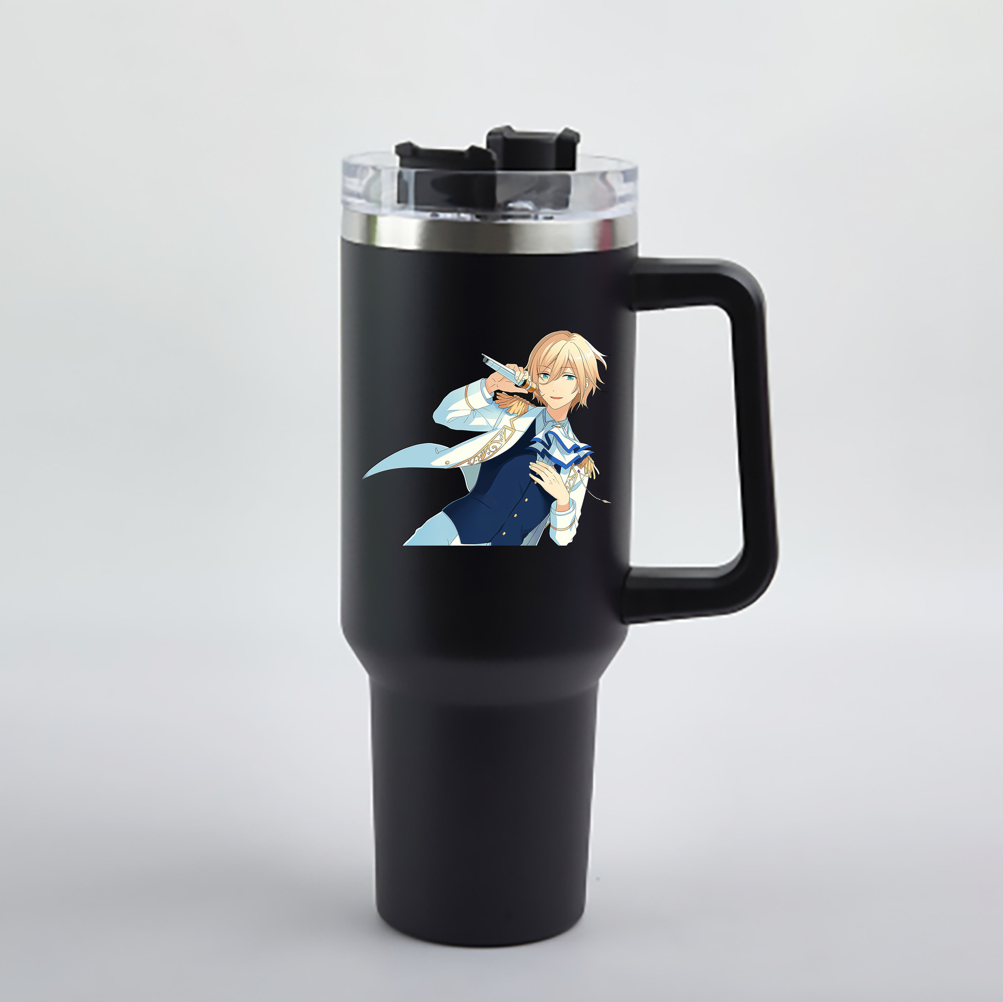 （画像用） あんさんぶるスターズ! Ensemble Stars 1200mL車用タンブラー - クリスタルステッカー（プラスチックストロー付き）
