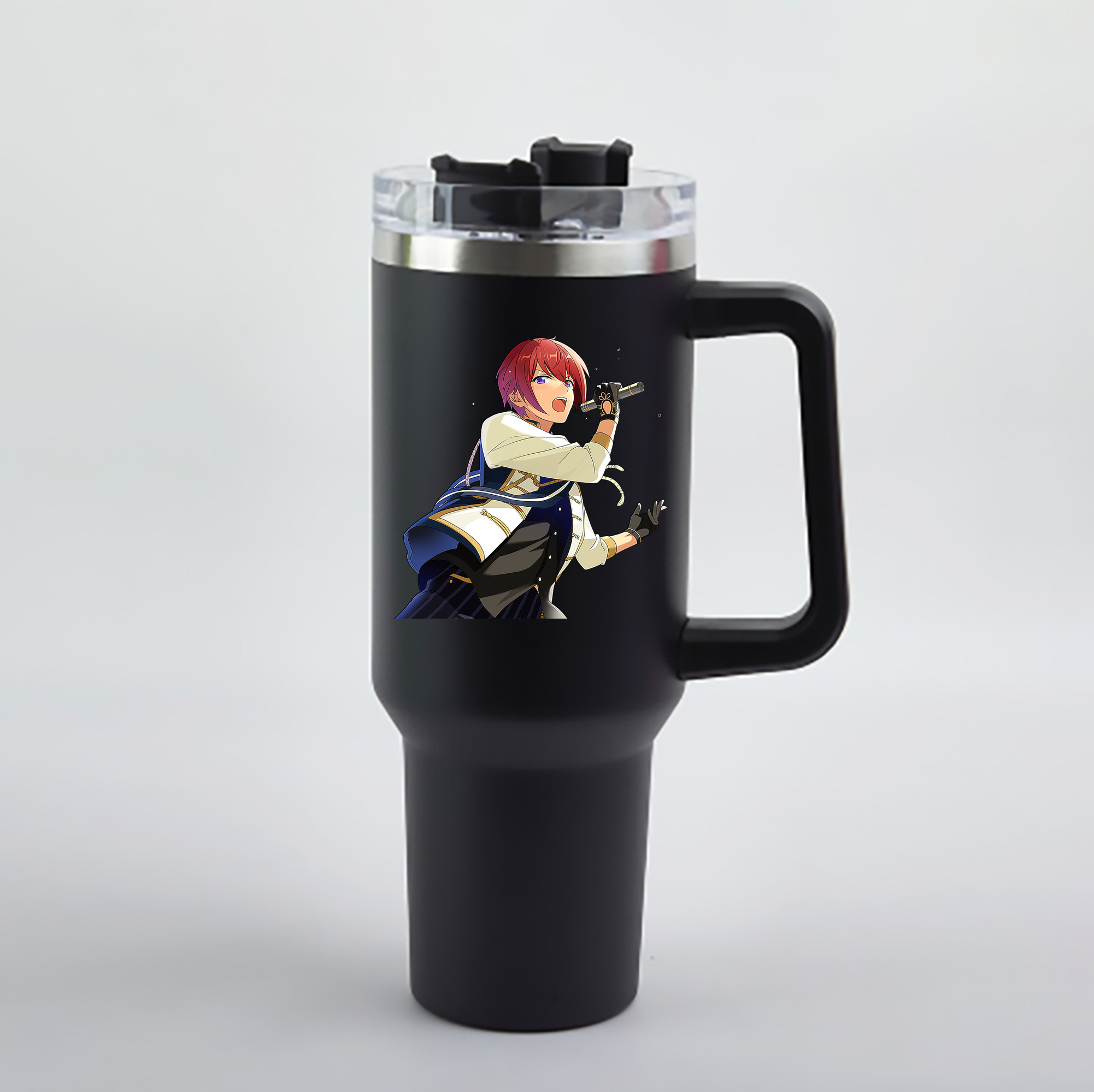 （画像用） あんさんぶるスターズ! Ensemble Stars 1200mL車用タンブラー - クリスタルステッカー（プラスチックストロー付き）