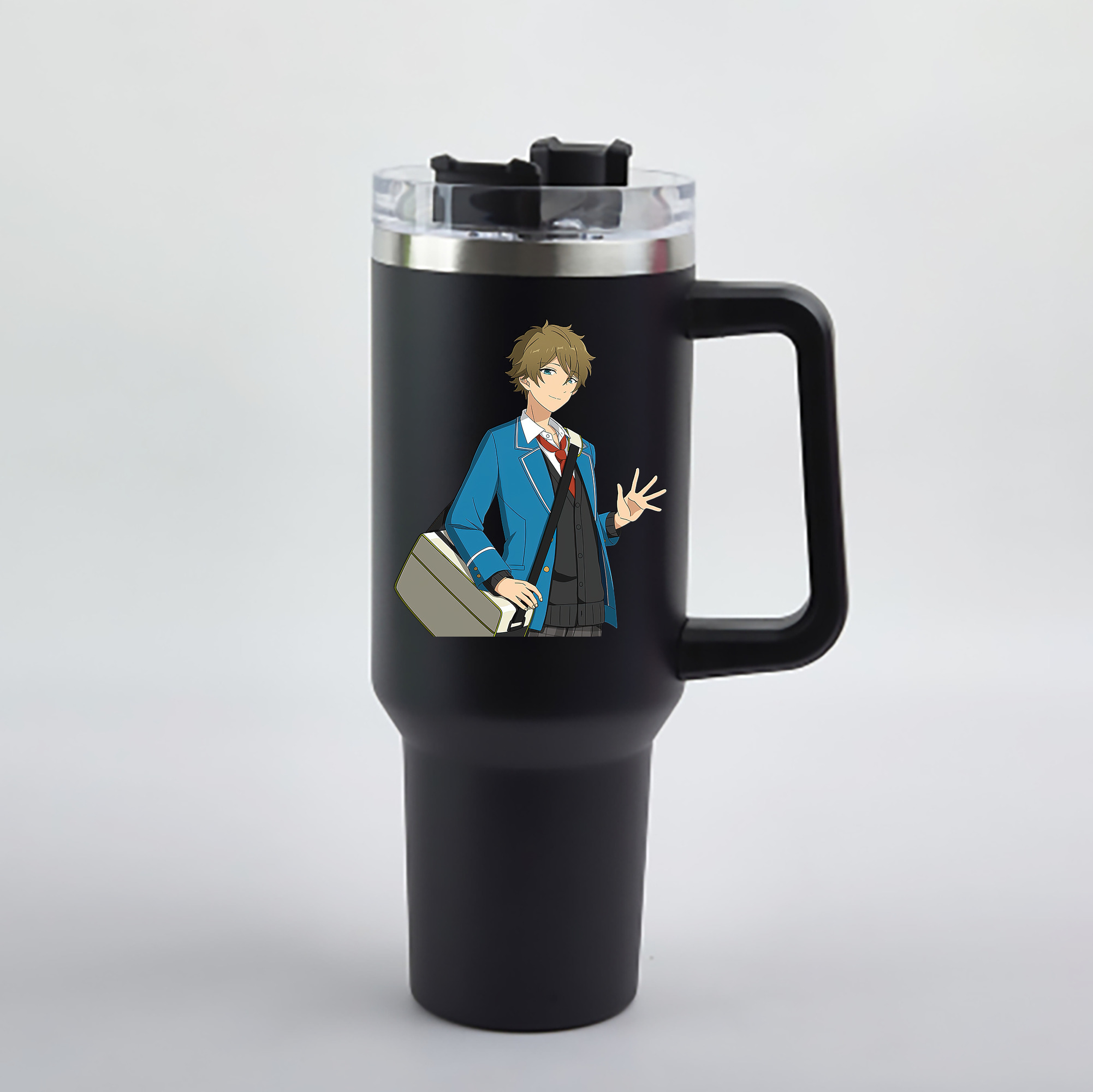（画像用） あんさんぶるスターズ! Ensemble Stars 1200mL車用タンブラー - クリスタルステッカー（プラスチックストロー付き）