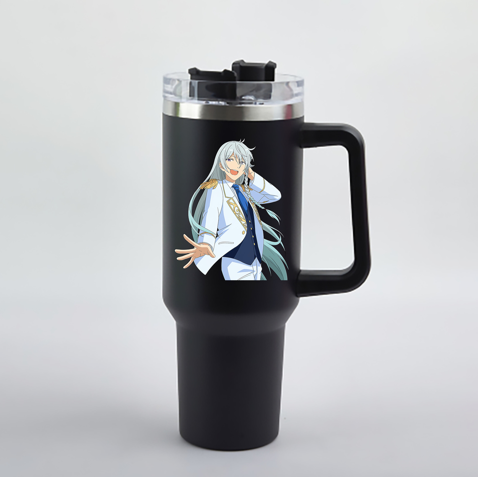（画像用） あんさんぶるスターズ! Ensemble Stars 1200mL車用タンブラー - クリスタルステッカー（プラスチックストロー付き）