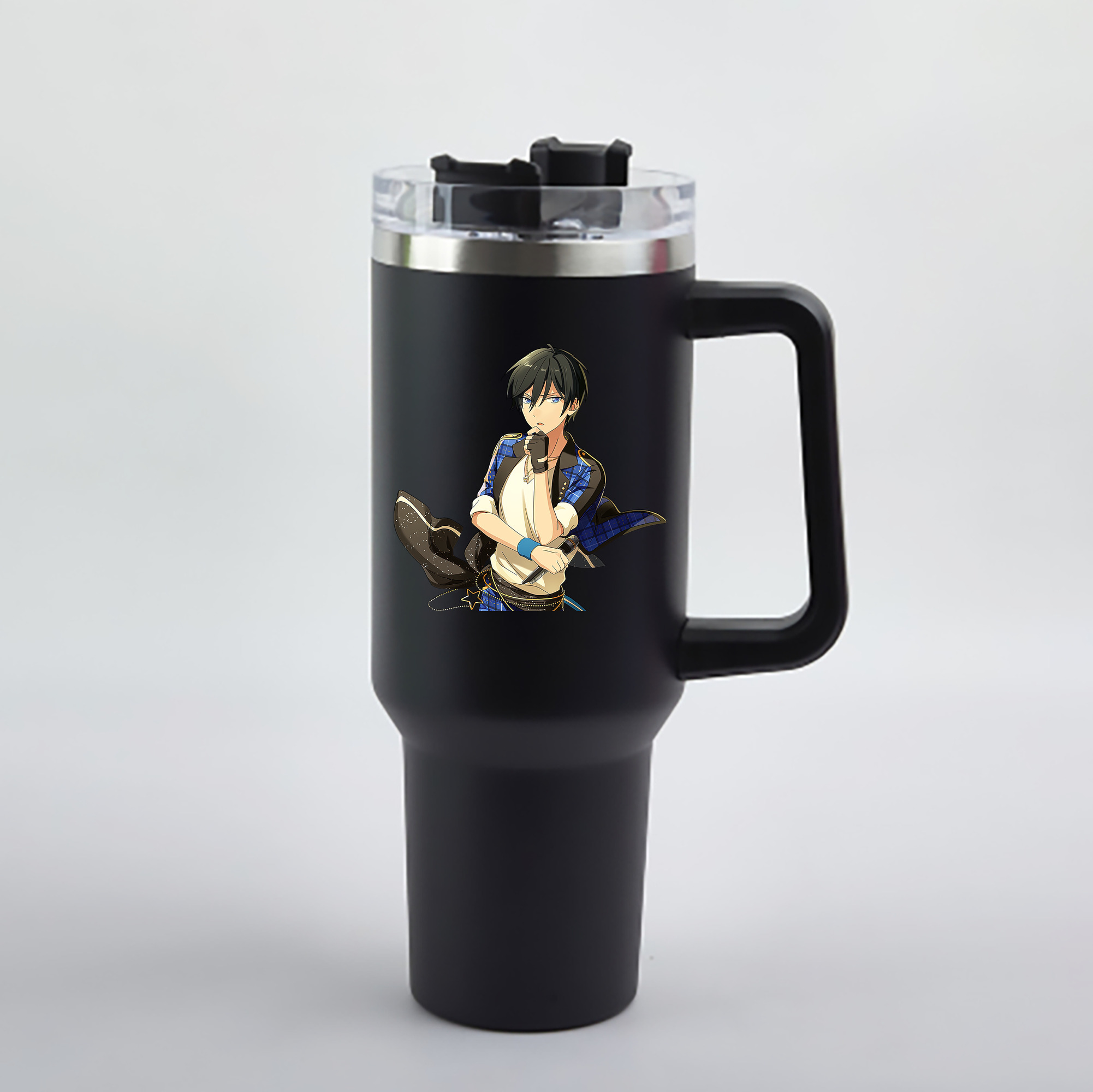 （画像用） あんさんぶるスターズ! Ensemble Stars 1200mL車用タンブラー - クリスタルステッカー（プラスチックストロー付き）