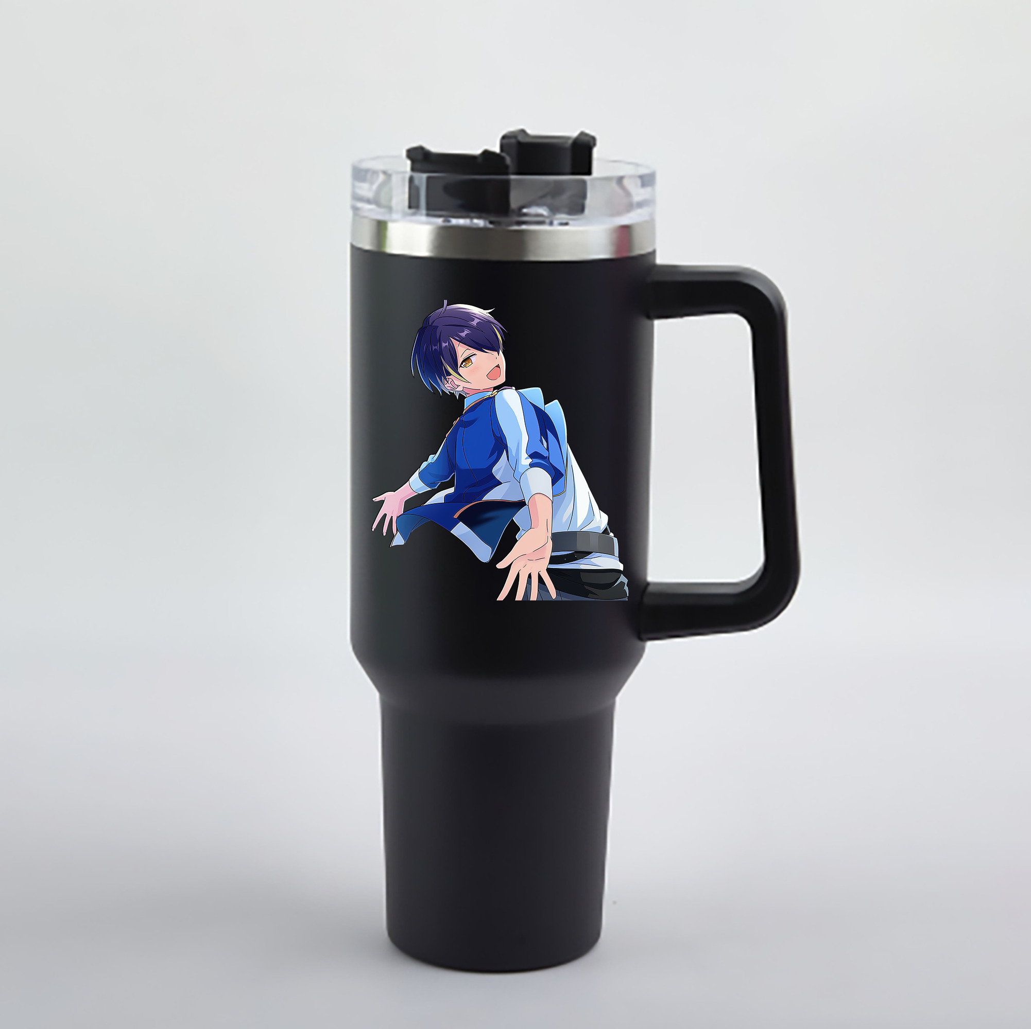 （画像用） あんさんぶるスターズ! Ensemble Stars 1200mL車用タンブラー - クリスタルステッカー（プラスチックストロー付き）