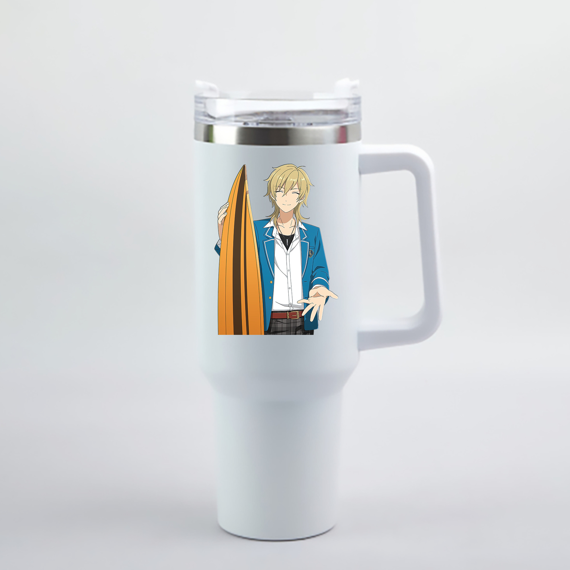 （画像用） あんさんぶるスターズ! Ensemble Stars 1200mL車用タンブラー - クリスタルステッカー（プラスチックストロー付き）