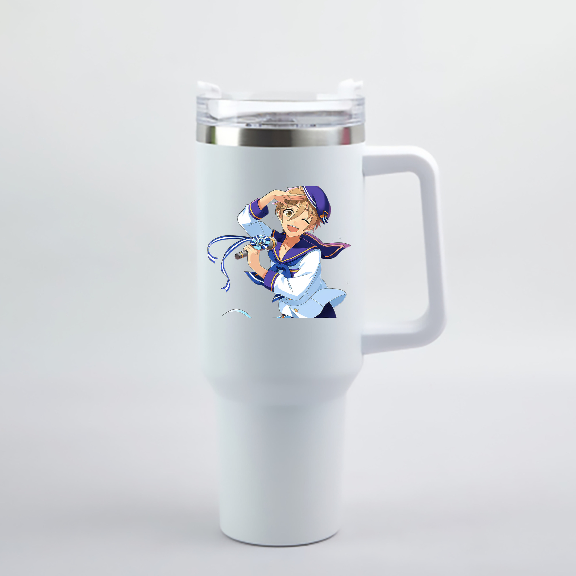 （画像用） あんさんぶるスターズ! Ensemble Stars 1200mL車用タンブラー - クリスタルステッカー（プラスチックストロー付き）