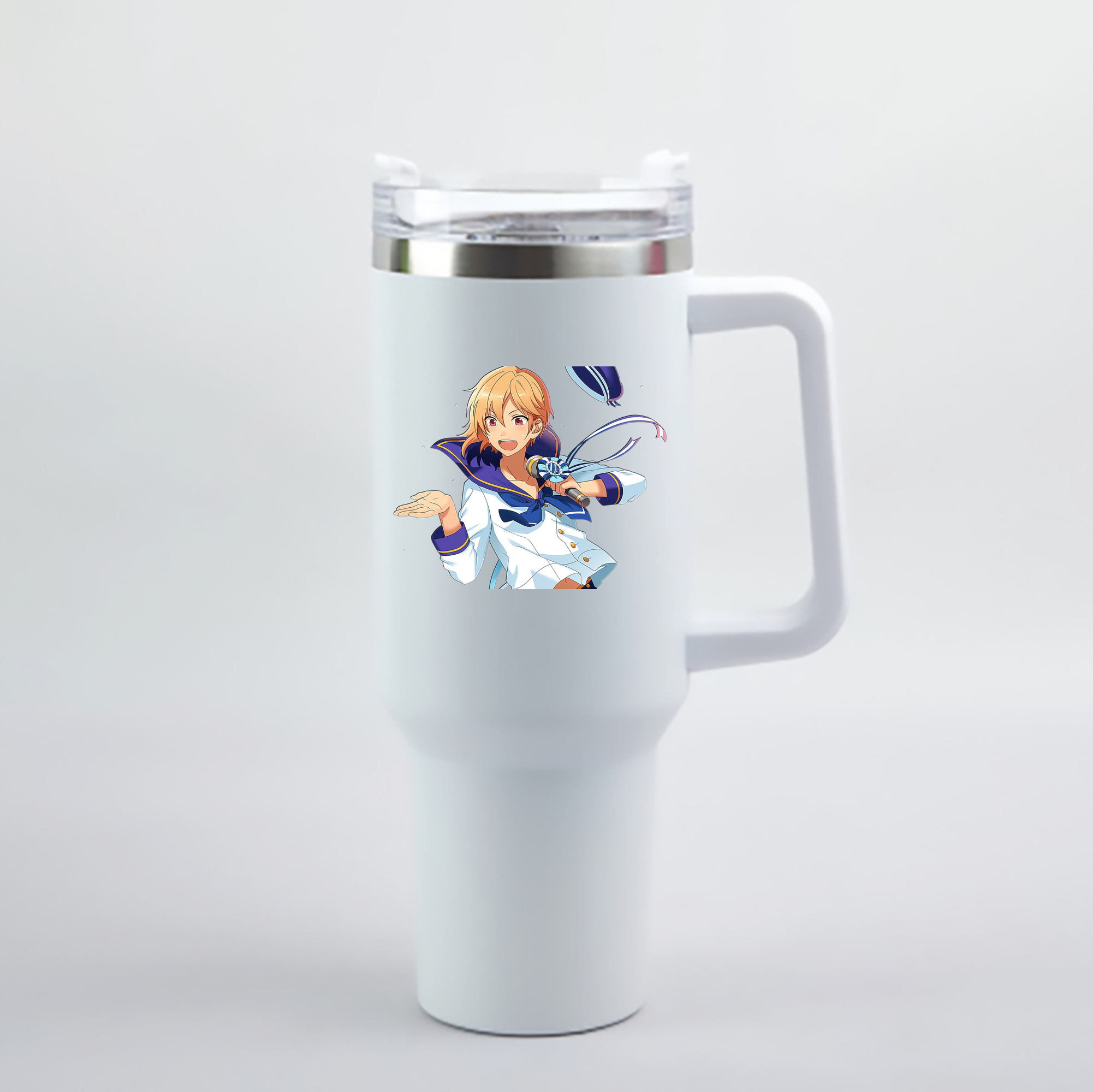 （画像用） あんさんぶるスターズ! Ensemble Stars 1200mL車用タンブラー - クリスタルステッカー（プラスチックストロー付き）