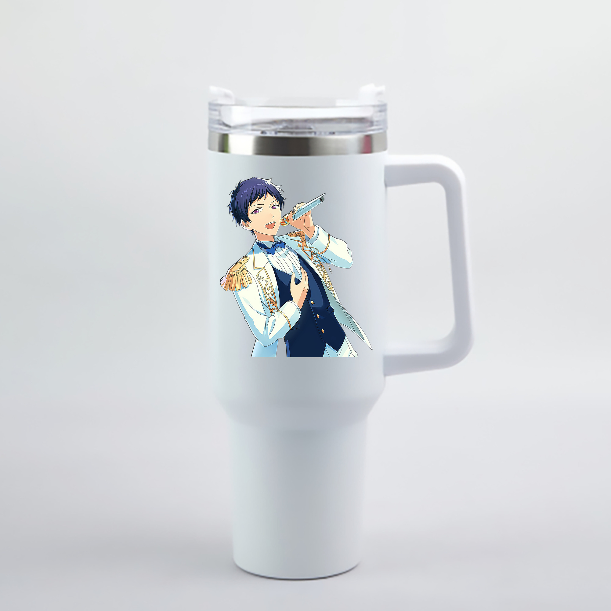 （画像用） あんさんぶるスターズ! Ensemble Stars 1200mL車用タンブラー - クリスタルステッカー（プラスチックストロー付き）