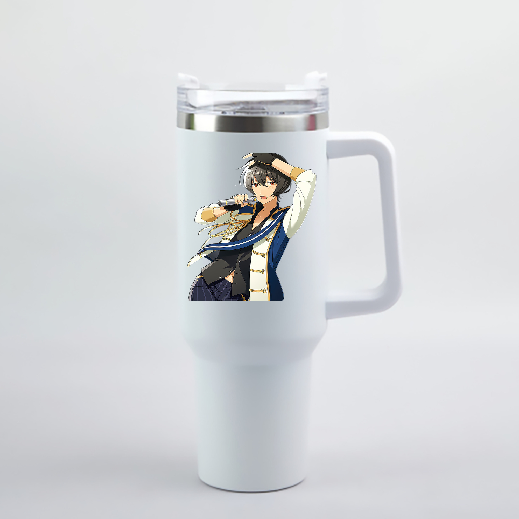 （画像用） あんさんぶるスターズ! Ensemble Stars 1200mL車用タンブラー - クリスタルステッカー（プラスチックストロー付き）