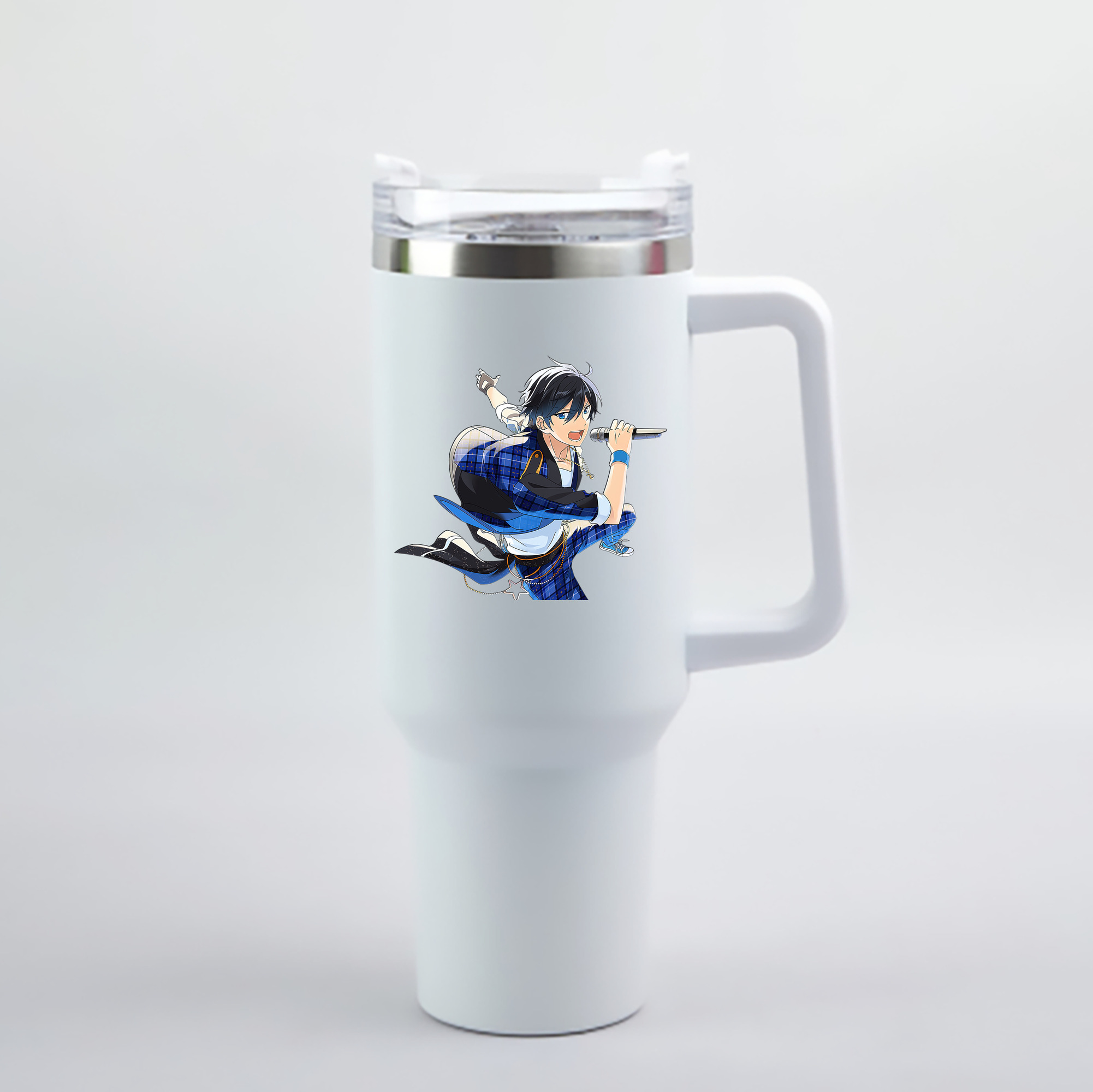 （画像用） あんさんぶるスターズ! Ensemble Stars 1200mL車用タンブラー - クリスタルステッカー（プラスチックストロー付き）