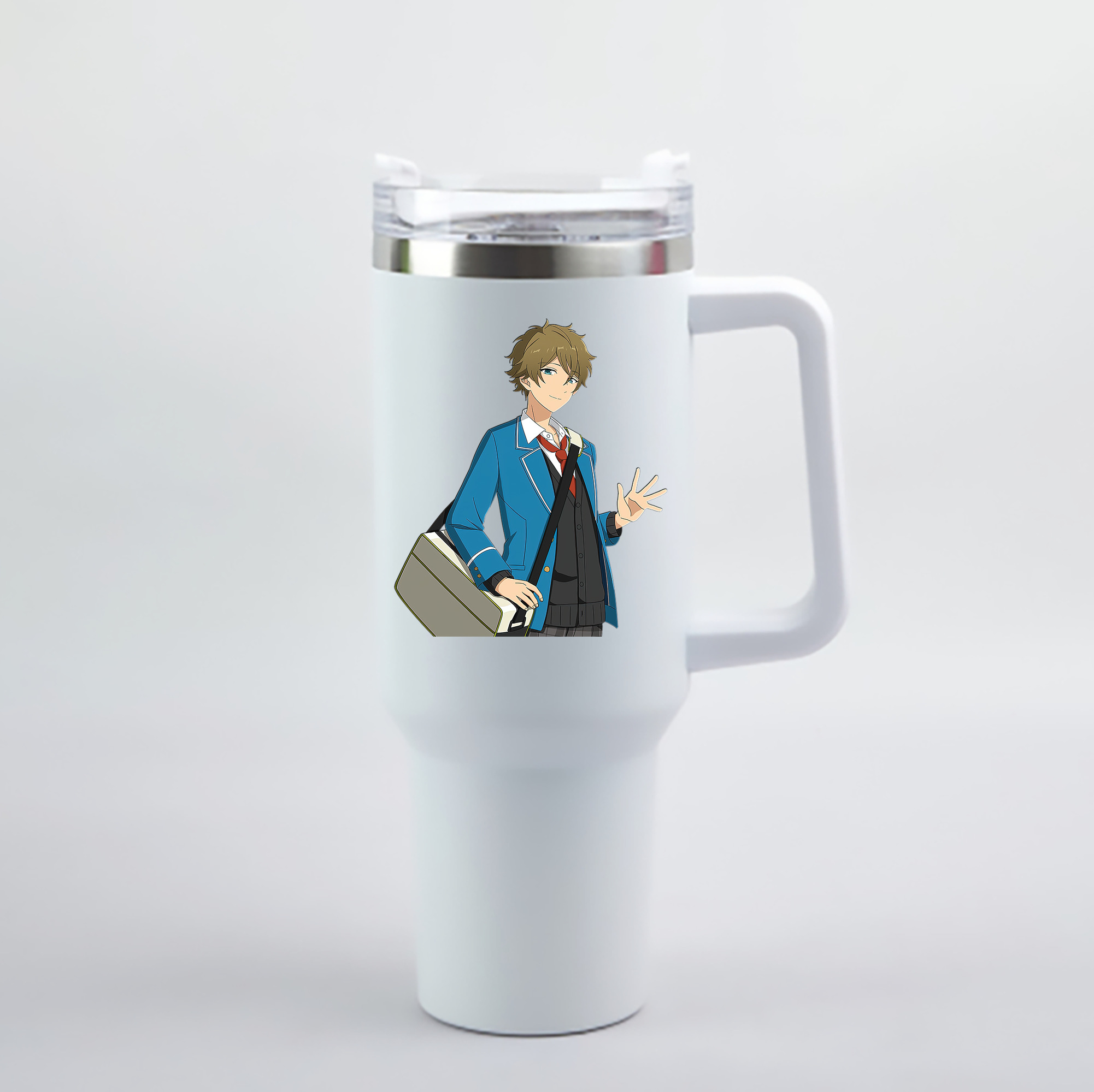（画像用） あんさんぶるスターズ! Ensemble Stars 1200mL車用タンブラー - クリスタルステッカー（プラスチックストロー付き）