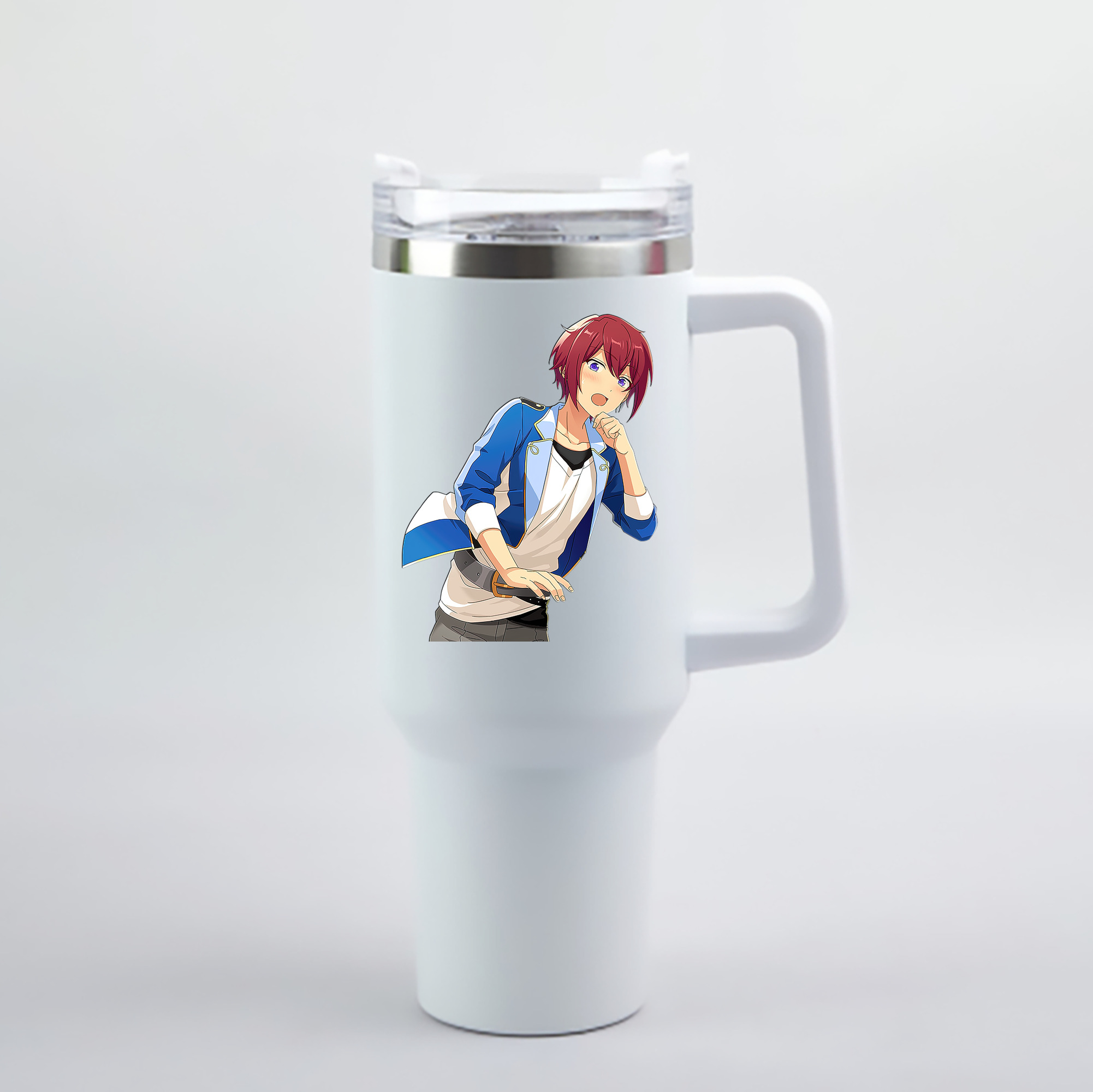 （画像用） あんさんぶるスターズ! Ensemble Stars 1200mL車用タンブラー - クリスタルステッカー（プラスチックストロー付き）