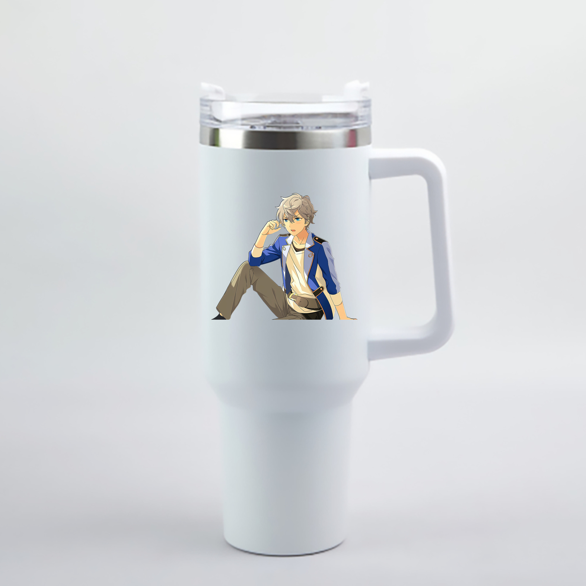 （画像用） あんさんぶるスターズ! Ensemble Stars 1200mL車用タンブラー - クリスタルステッカー（プラスチックストロー付き）