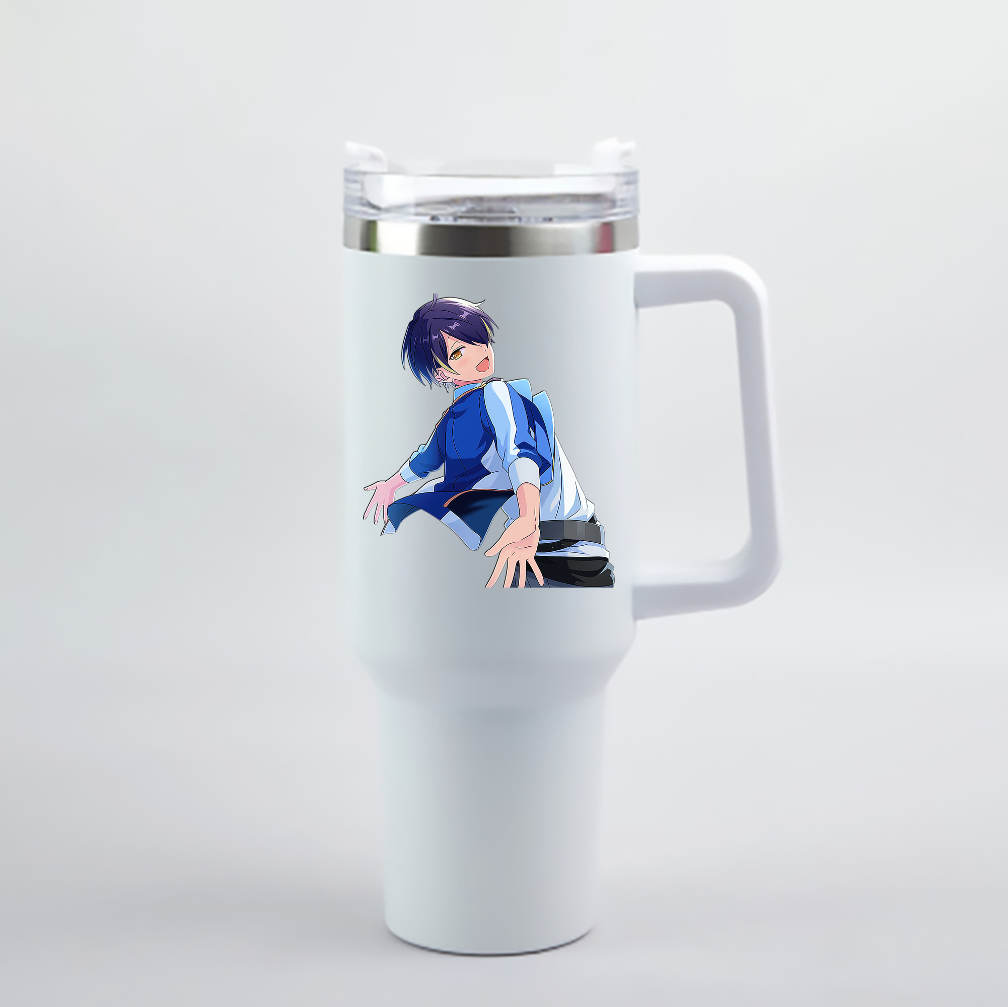 （画像用） あんさんぶるスターズ! Ensemble Stars 1200mL車用タンブラー - クリスタルステッカー（プラスチックストロー付き）