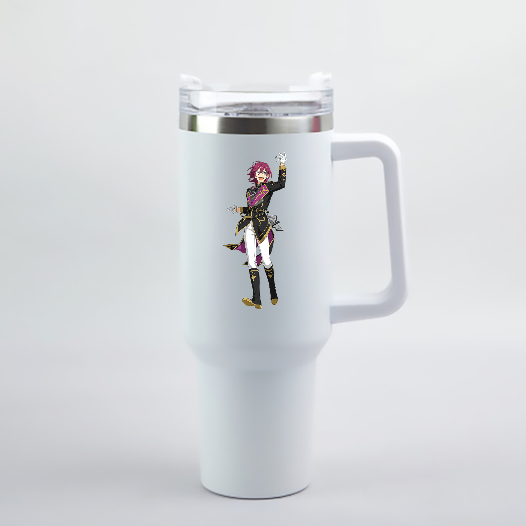 （画像用） あんさんぶるスターズ! Ensemble Stars 1200mL車用タンブラー - クリスタルステッカー（プラスチックストロー付き）