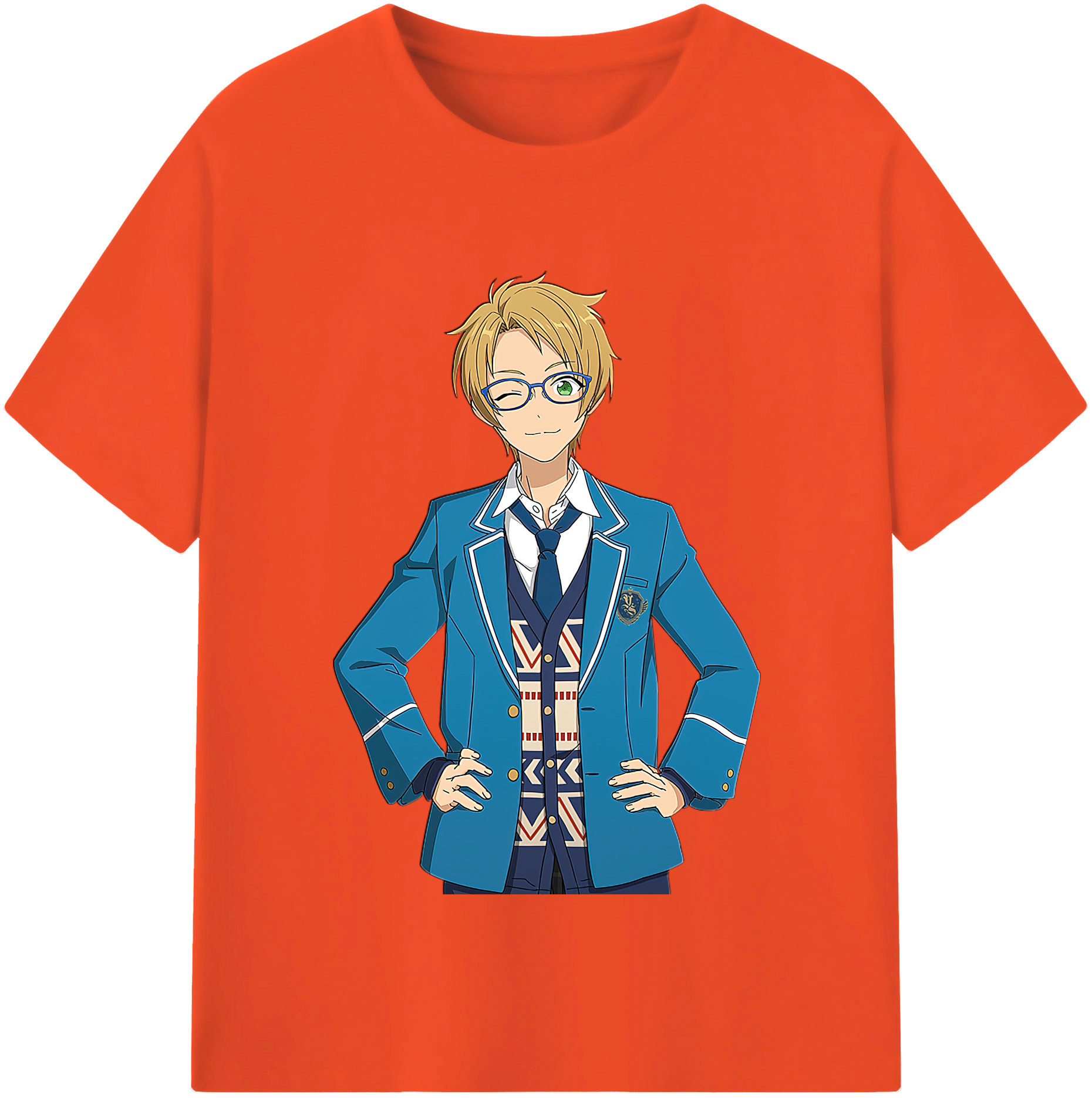 （画像用） あんさんぶるスターズ! Ensemble Stars 綿100％半袖Tシャツ（フロントプリント）