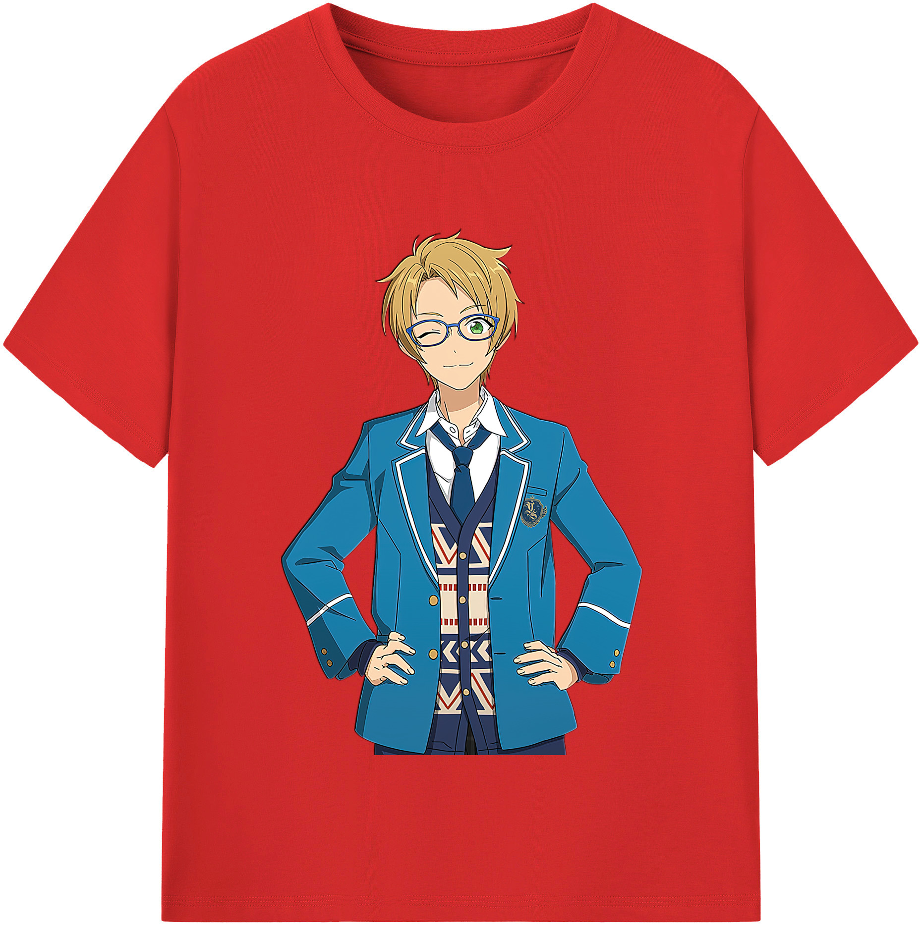 （画像用） あんさんぶるスターズ! Ensemble Stars 綿100％半袖Tシャツ（フロントプリント）