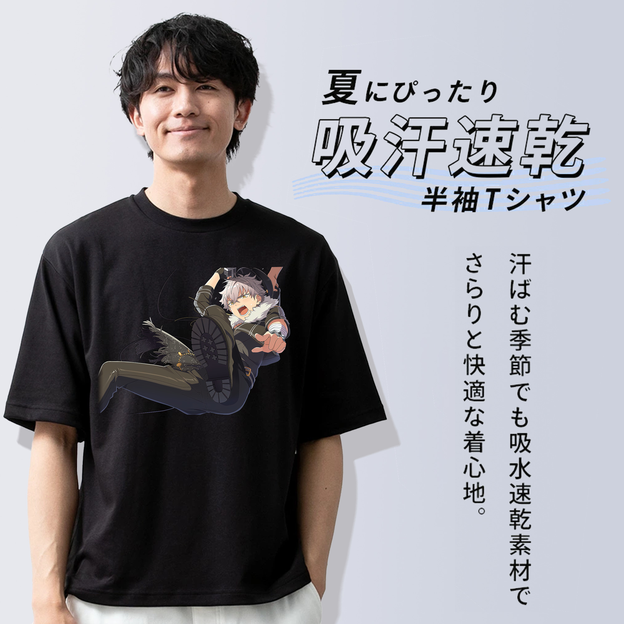 あんさんぶるスターズ! Ensemble Stars 綿100％半袖Tシャツ（フロントプリント）