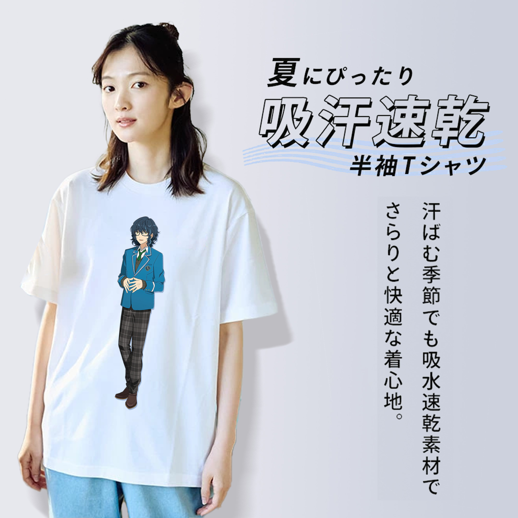 あんさんぶるスターズ! Ensemble Stars 綿100％半袖Tシャツ（フロントプリント）