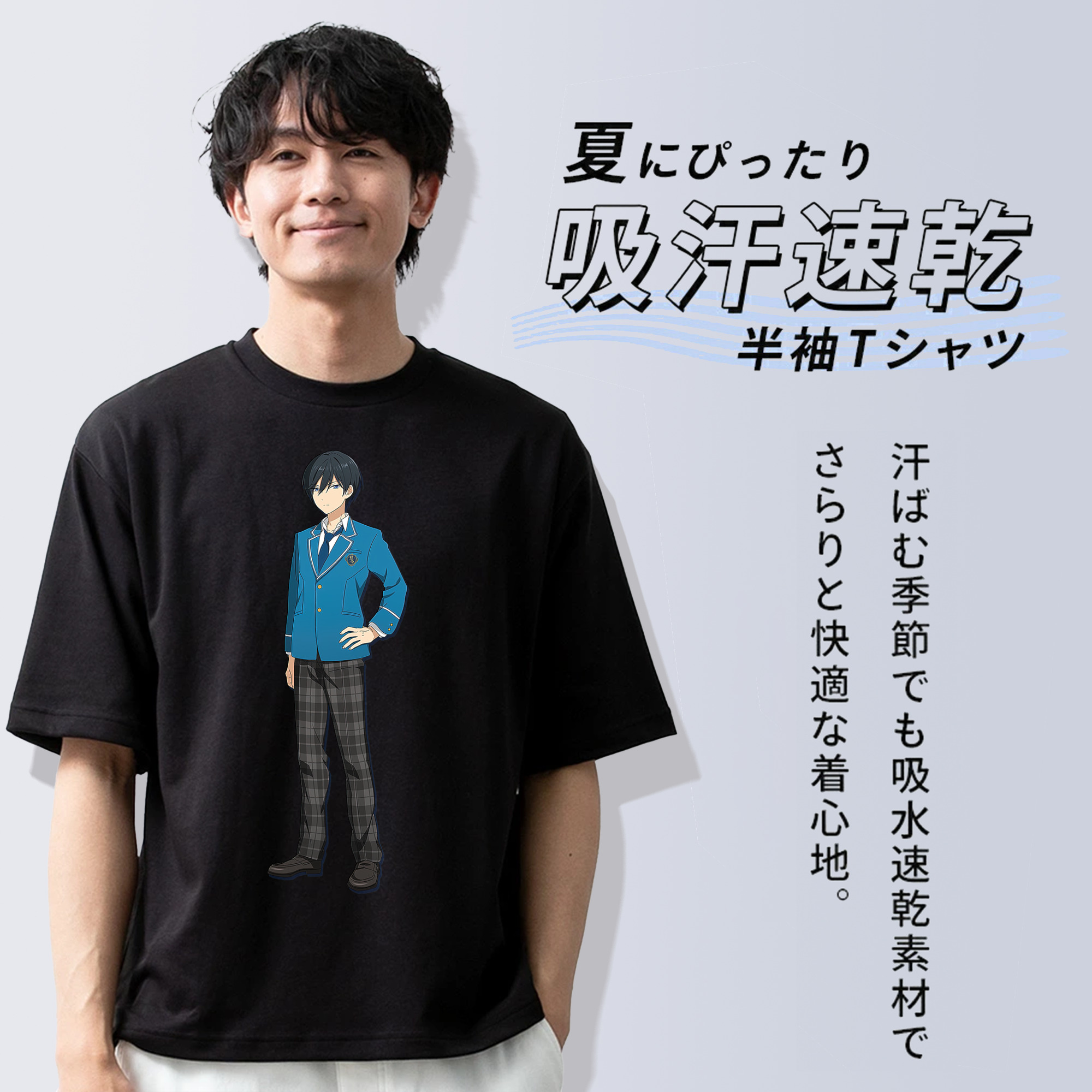 あんさんぶるスターズ! Ensemble Stars 綿100％半袖Tシャツ（フロントプリント）
