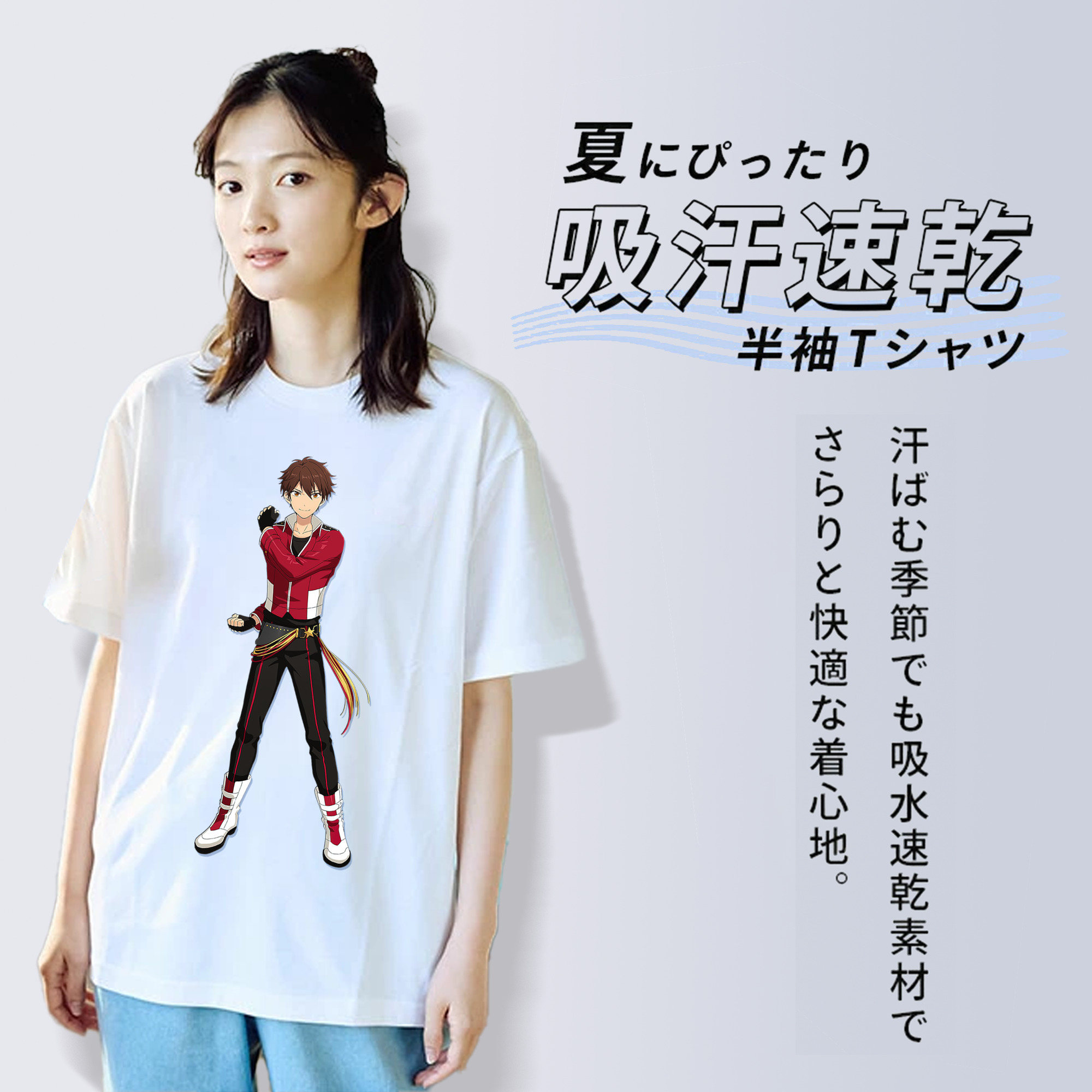 あんさんぶるスターズ! Ensemble Stars 綿100％半袖Tシャツ（フロントプリント）