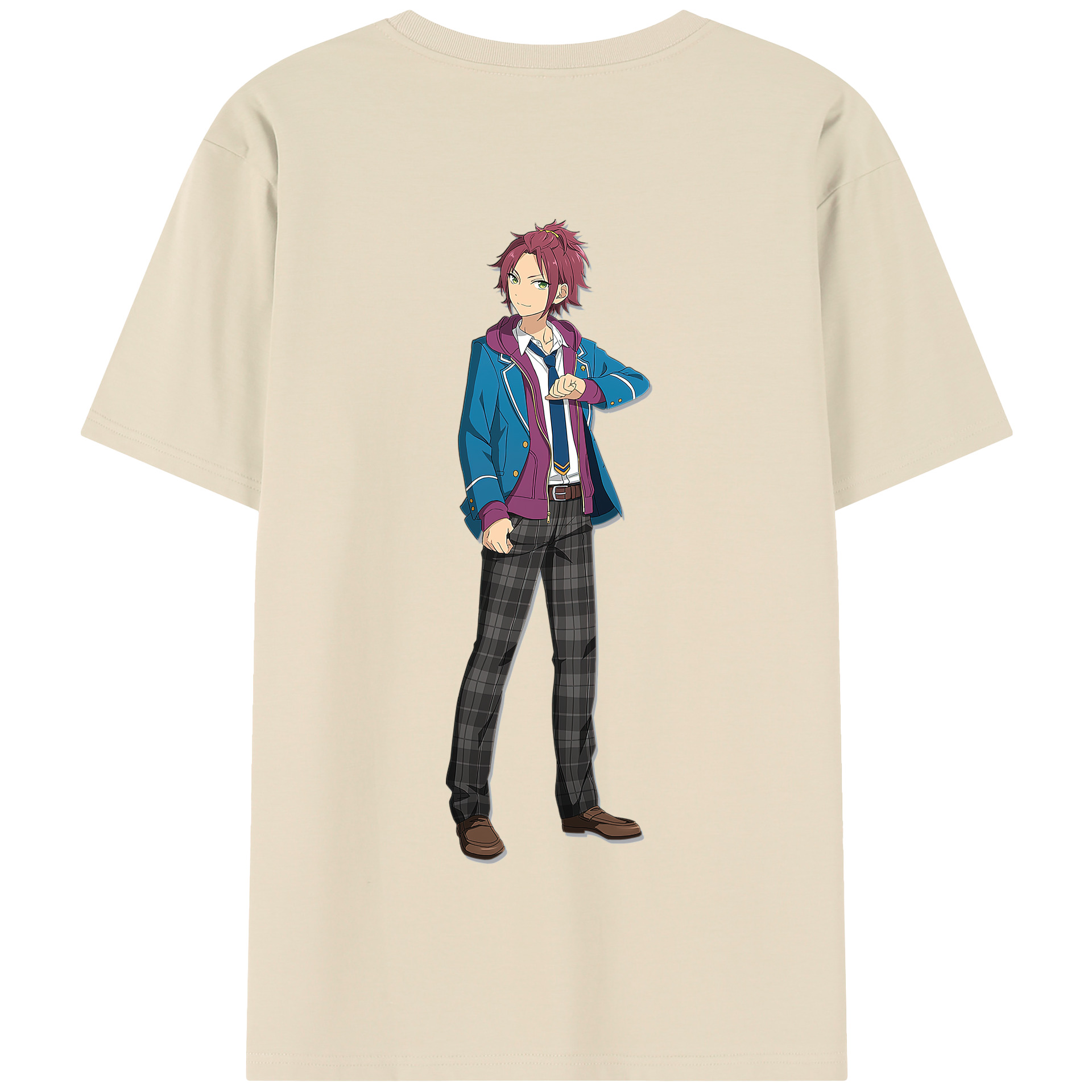 （画像用） あんさんぶるスターズ! Ensemble Stars 綿100％半袖Tシャツ（背面プリント）