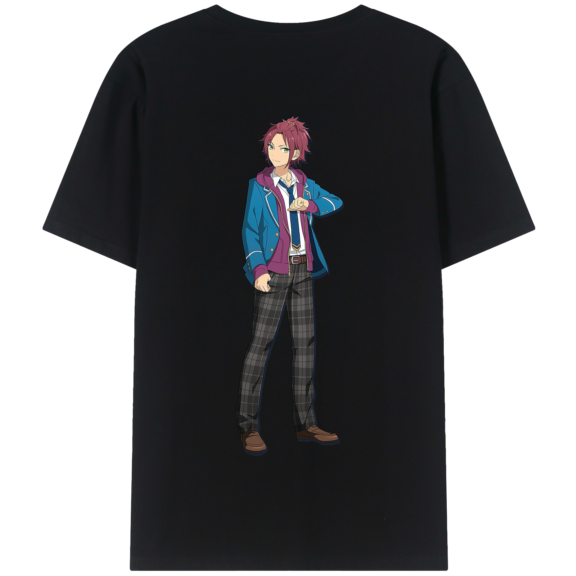 （画像用） あんさんぶるスターズ! Ensemble Stars 綿100％半袖Tシャツ（背面プリント）