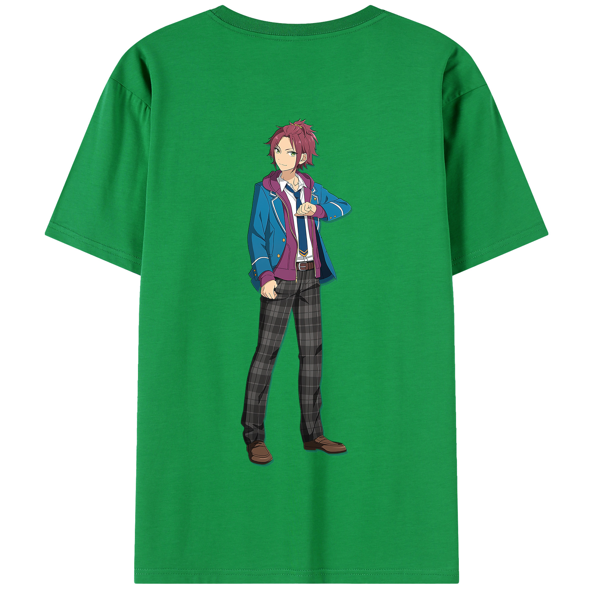 （画像用） あんさんぶるスターズ! Ensemble Stars 綿100％半袖Tシャツ（背面プリント）