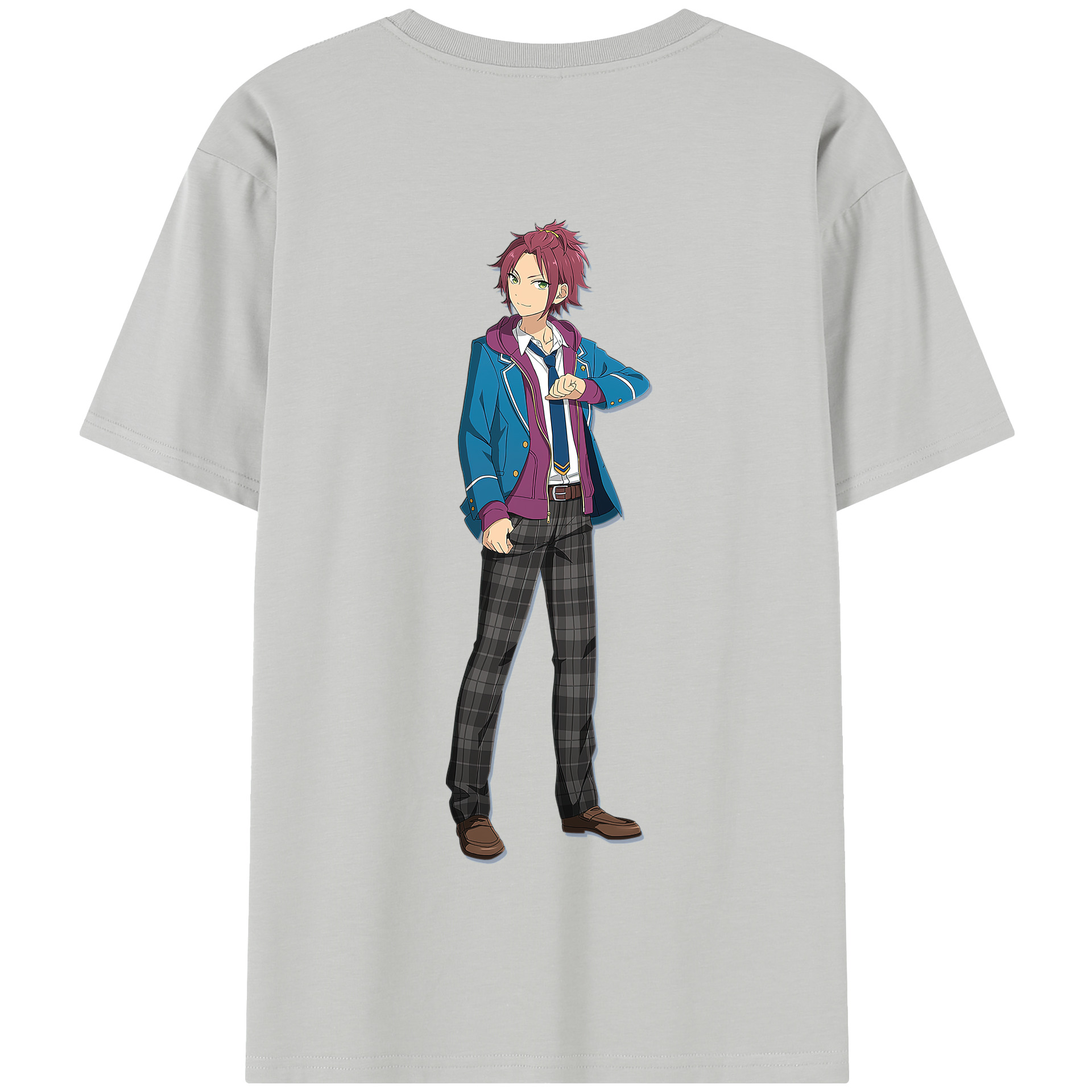 （画像用） あんさんぶるスターズ! Ensemble Stars 綿100％半袖Tシャツ（背面プリント）