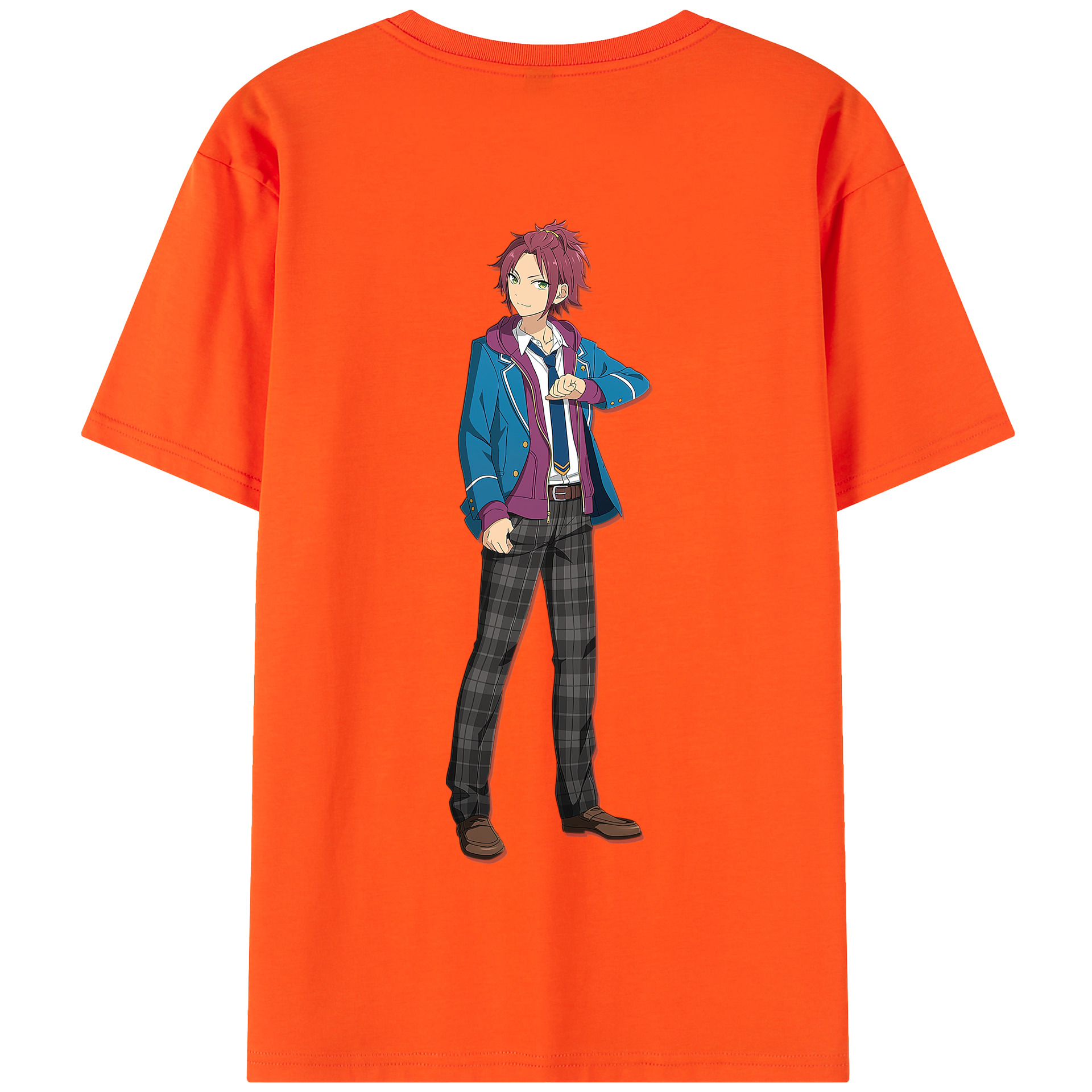 （画像用） あんさんぶるスターズ! Ensemble Stars 綿100％半袖Tシャツ（背面プリント）