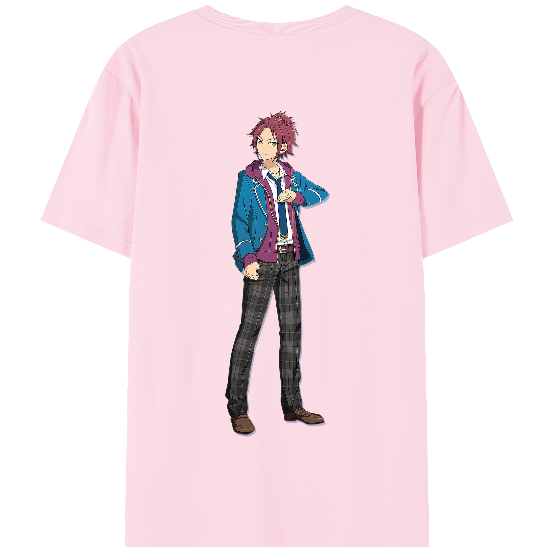 （画像用） あんさんぶるスターズ! Ensemble Stars 綿100％半袖Tシャツ（背面プリント）